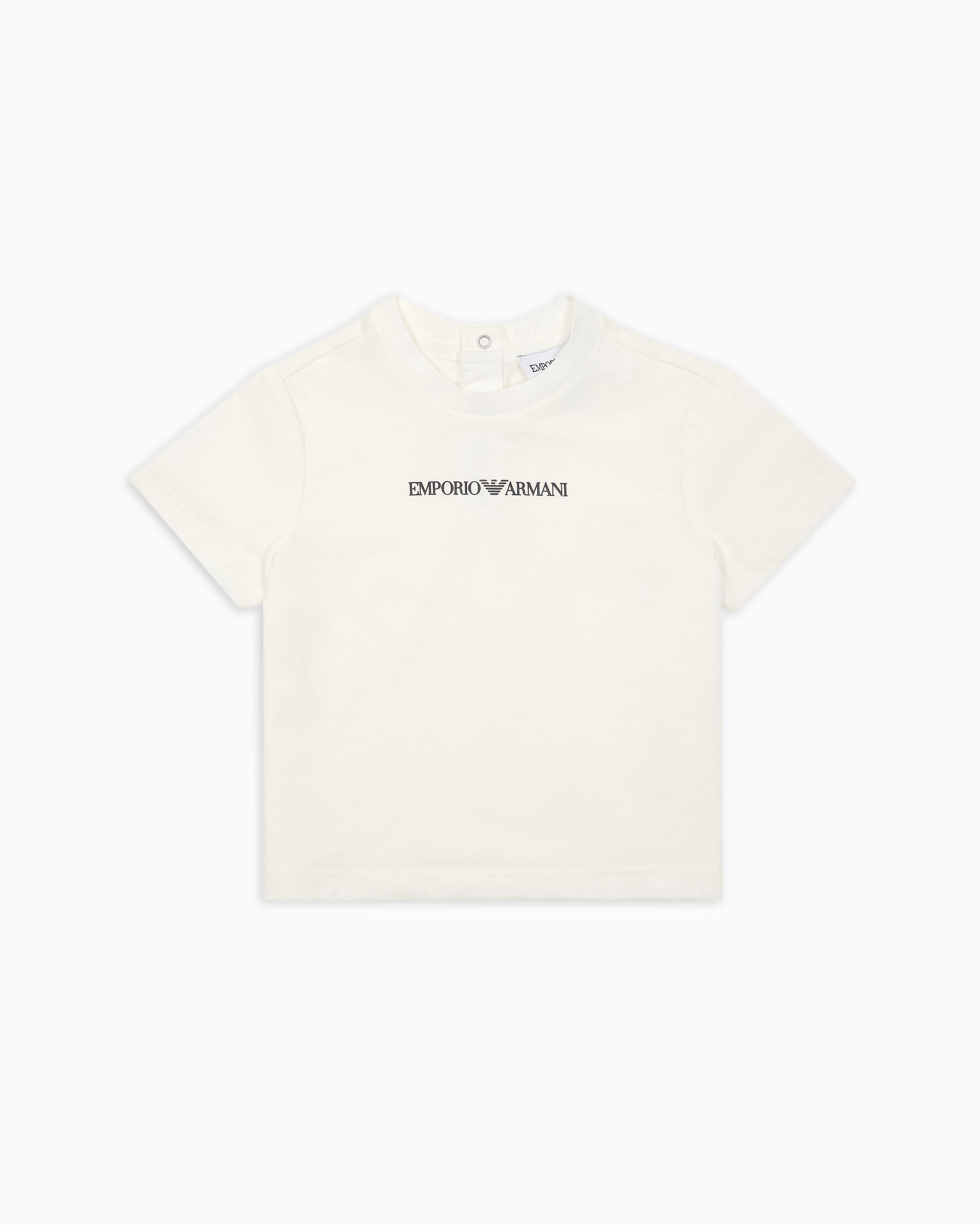 Emporio Armani - Jersey T-shirt with logo, Boy, White, Size: