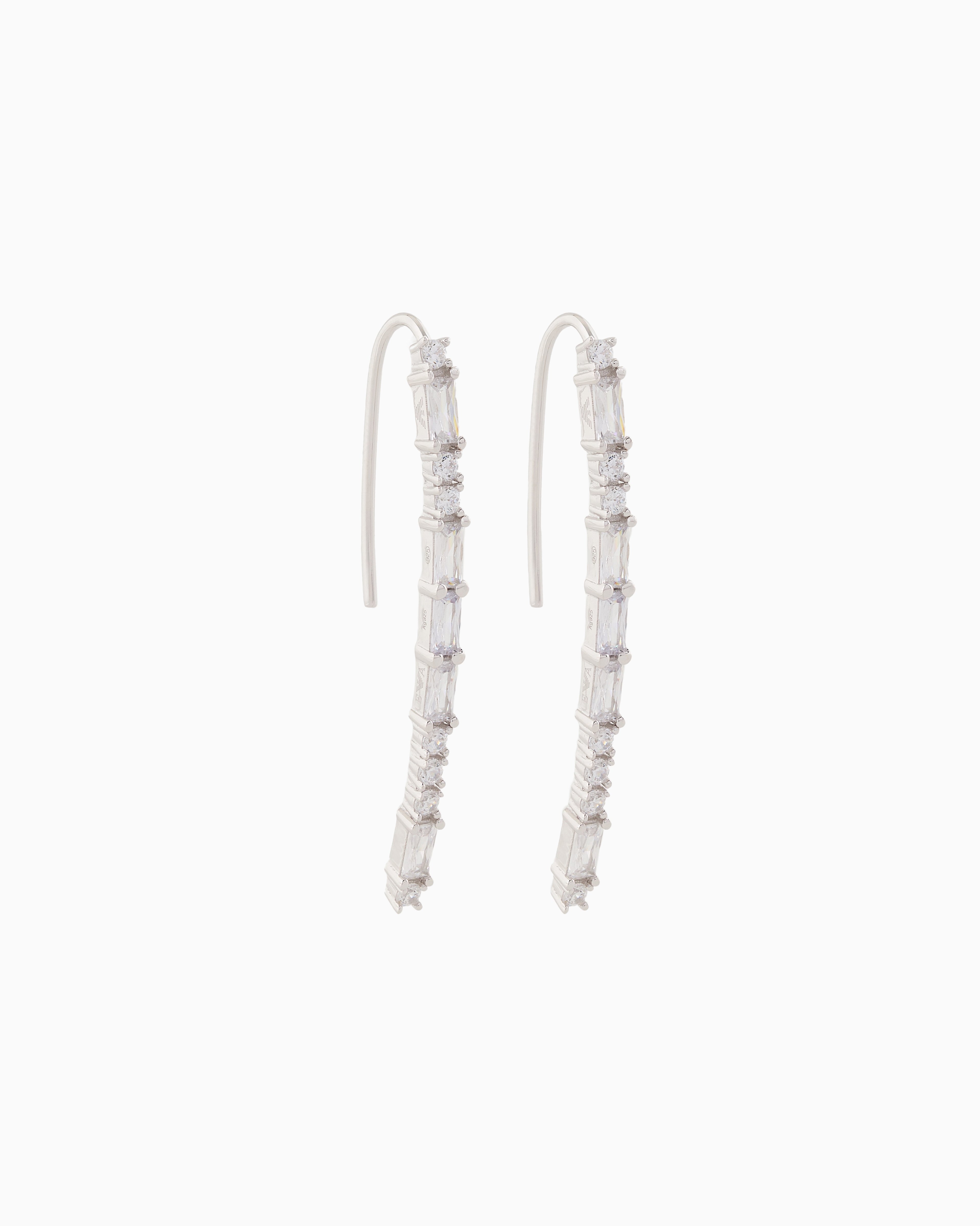Emporio Armani -  Sterling Silver Drop Earrings, Woman, Multicoloured, Size: TU