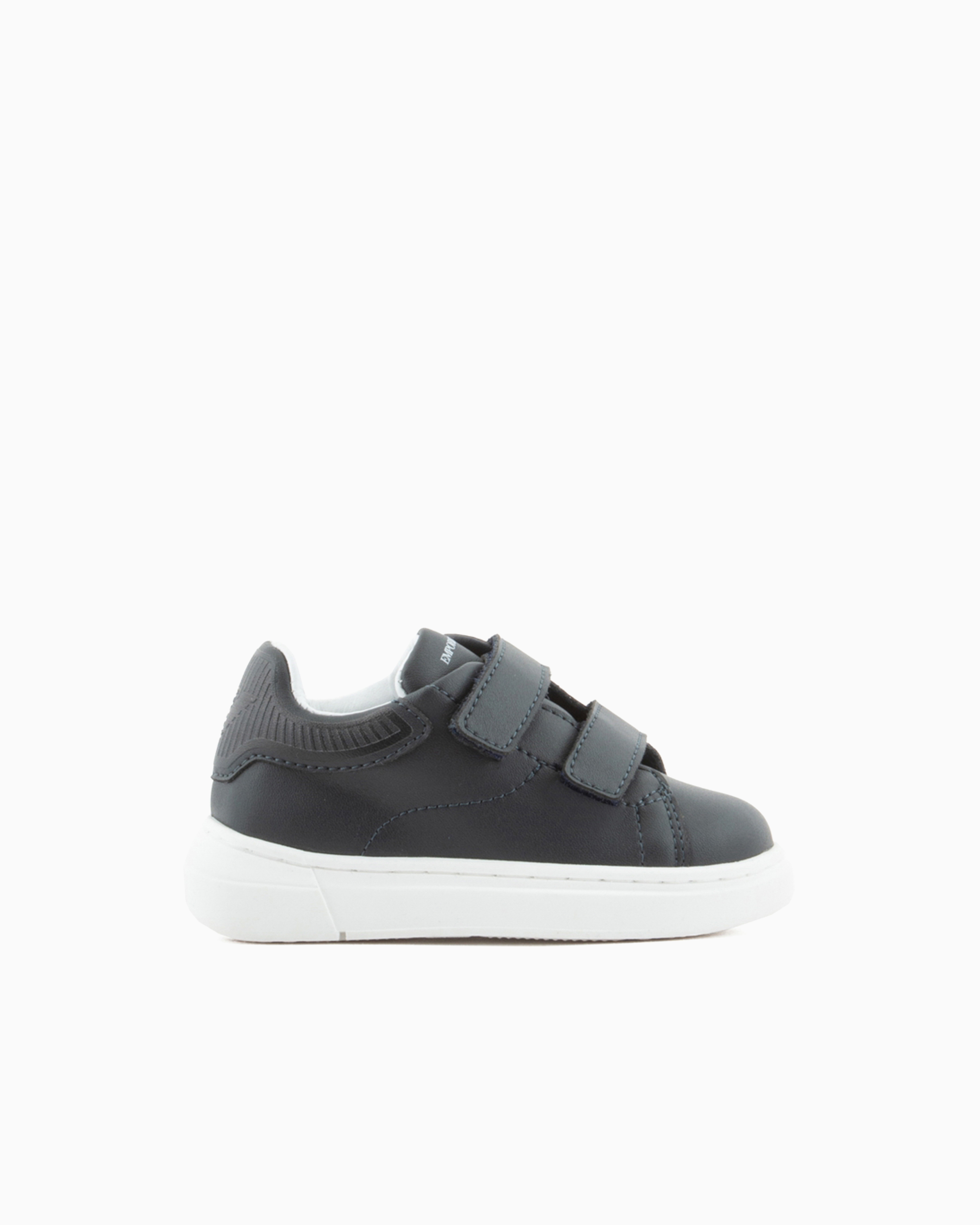 Emporio Armani - Leather sneakers, Boy, Navy Blue, Size: