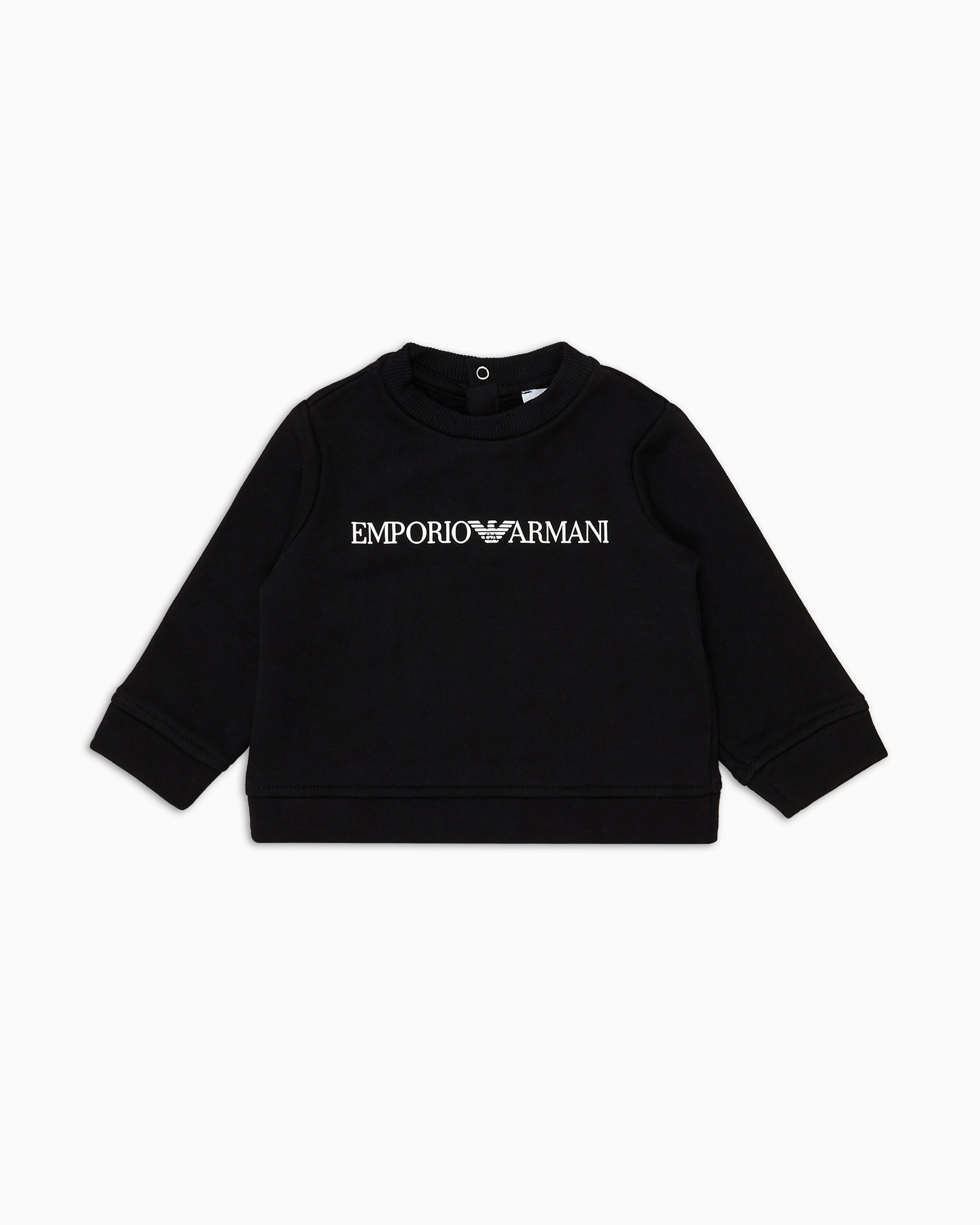 Emporio Armani - Modal-blend logo sweatshirt, Boy, Black, Size: