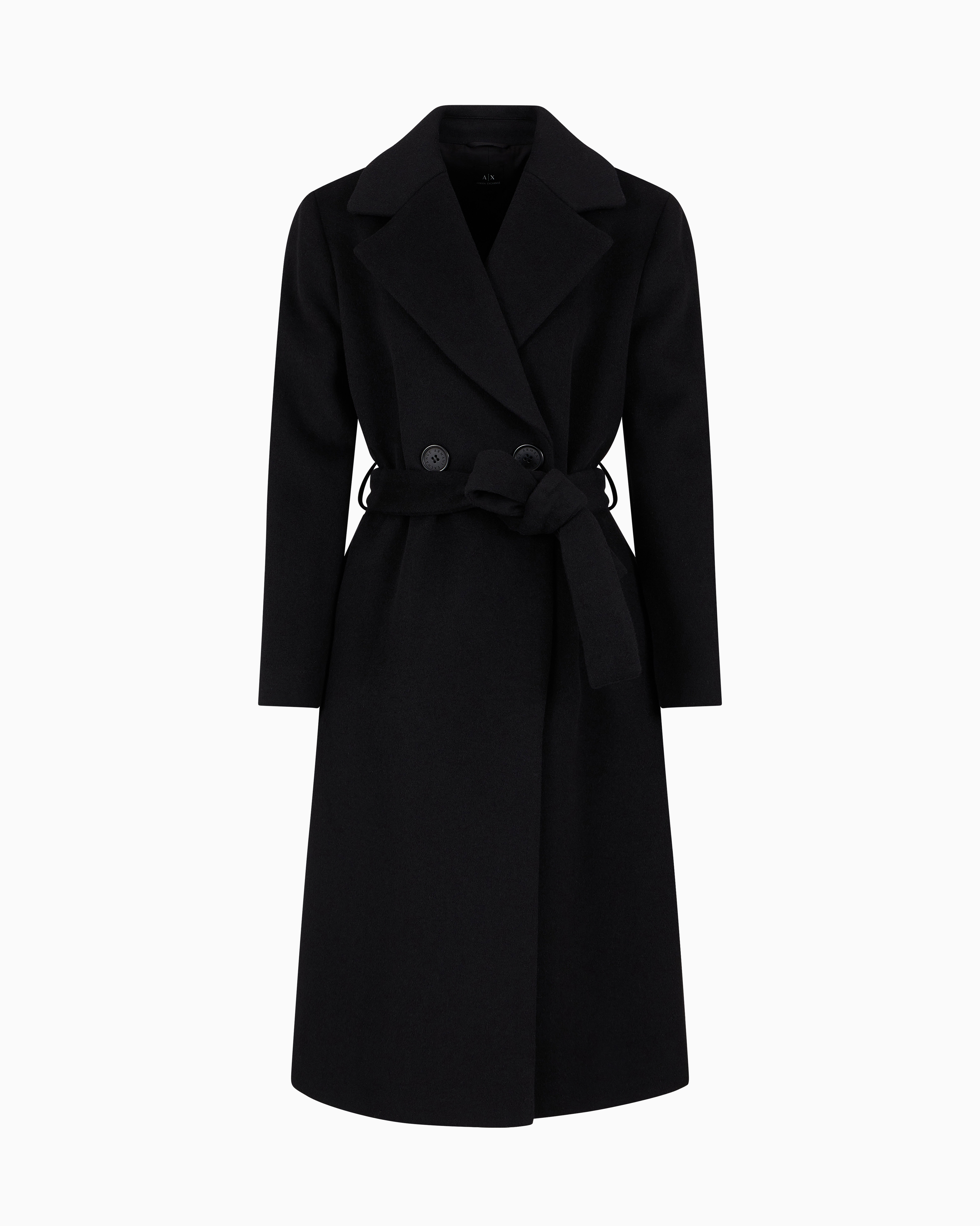 Armani Exchange - Coats, Woman, Black, Size: