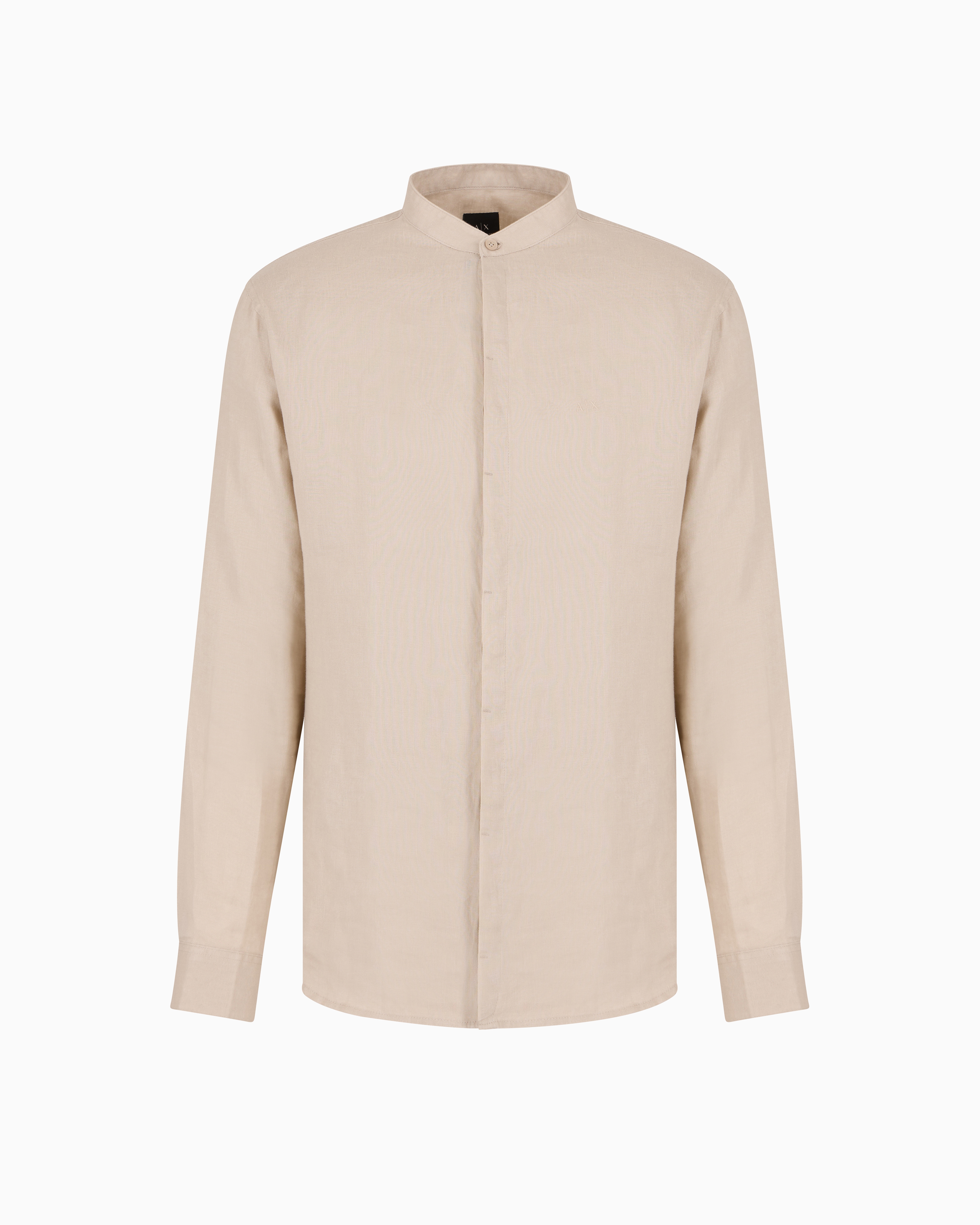 Armani Exchange - Casual Shirts, Man, Beige, Size: S