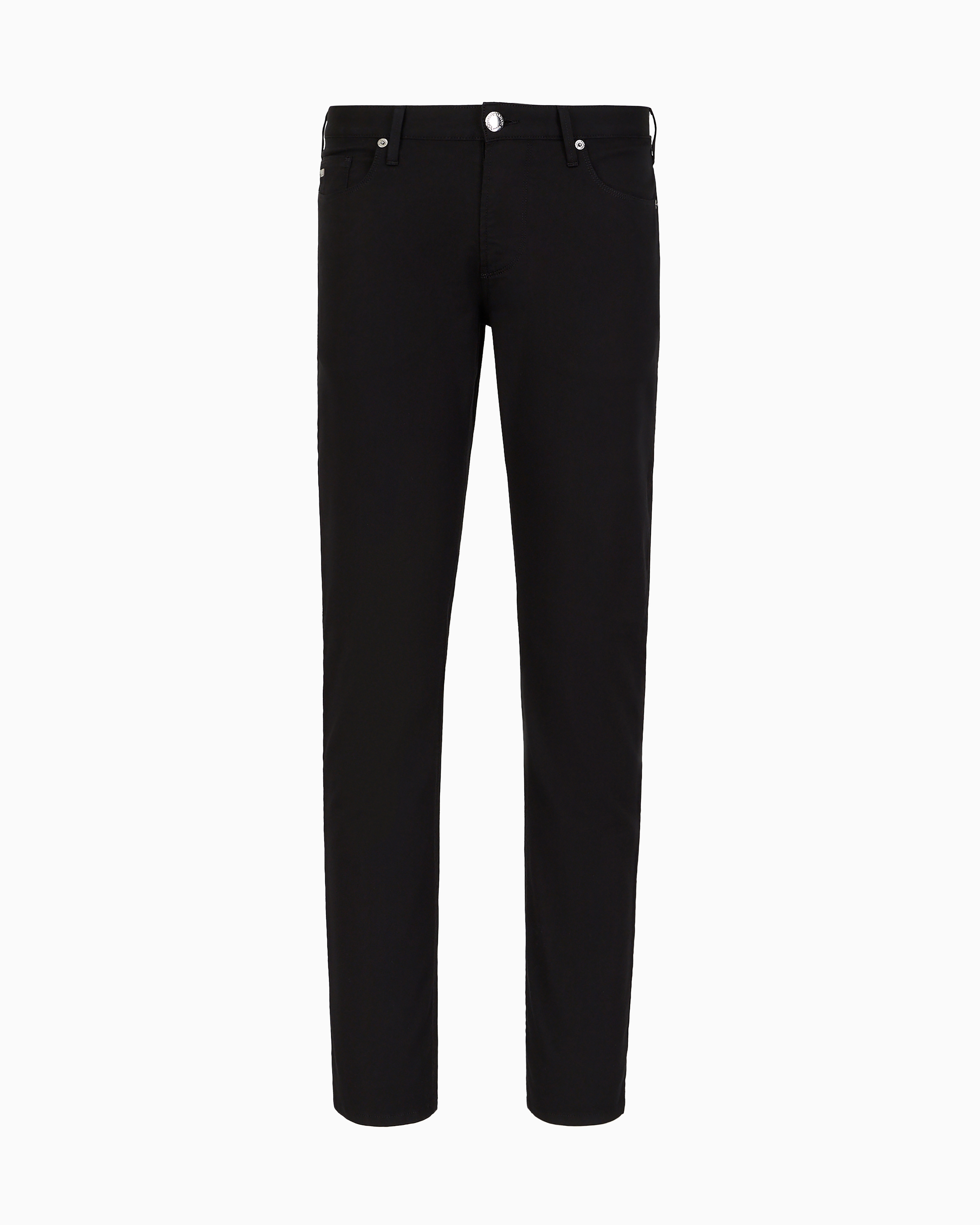 J06 Comfort stretch-gabardine, slim-fit trousers | Emporio Armani