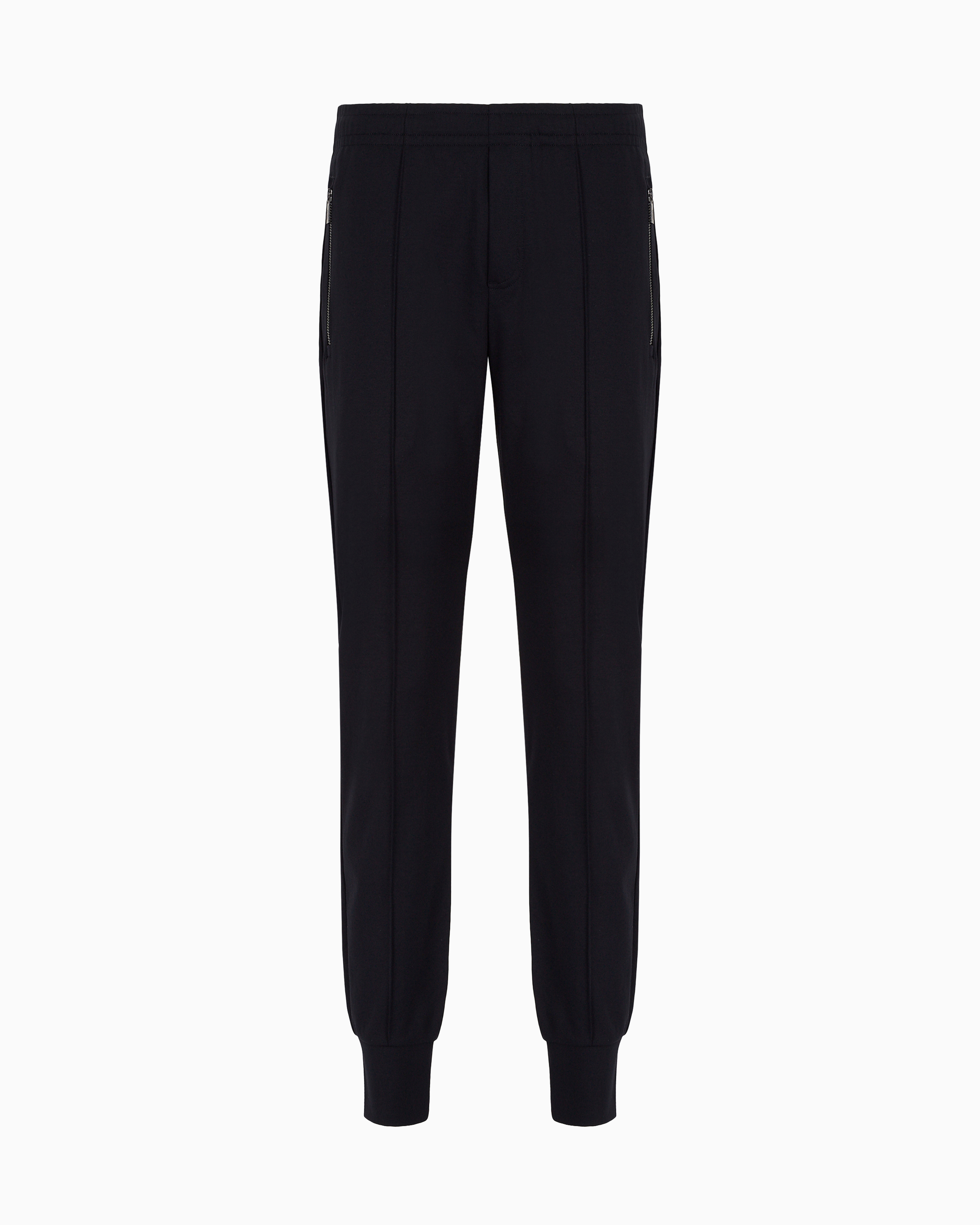 Emporio Armani - Ponte-di-Roma fabric joggers, Man, Navy_blue, Size: