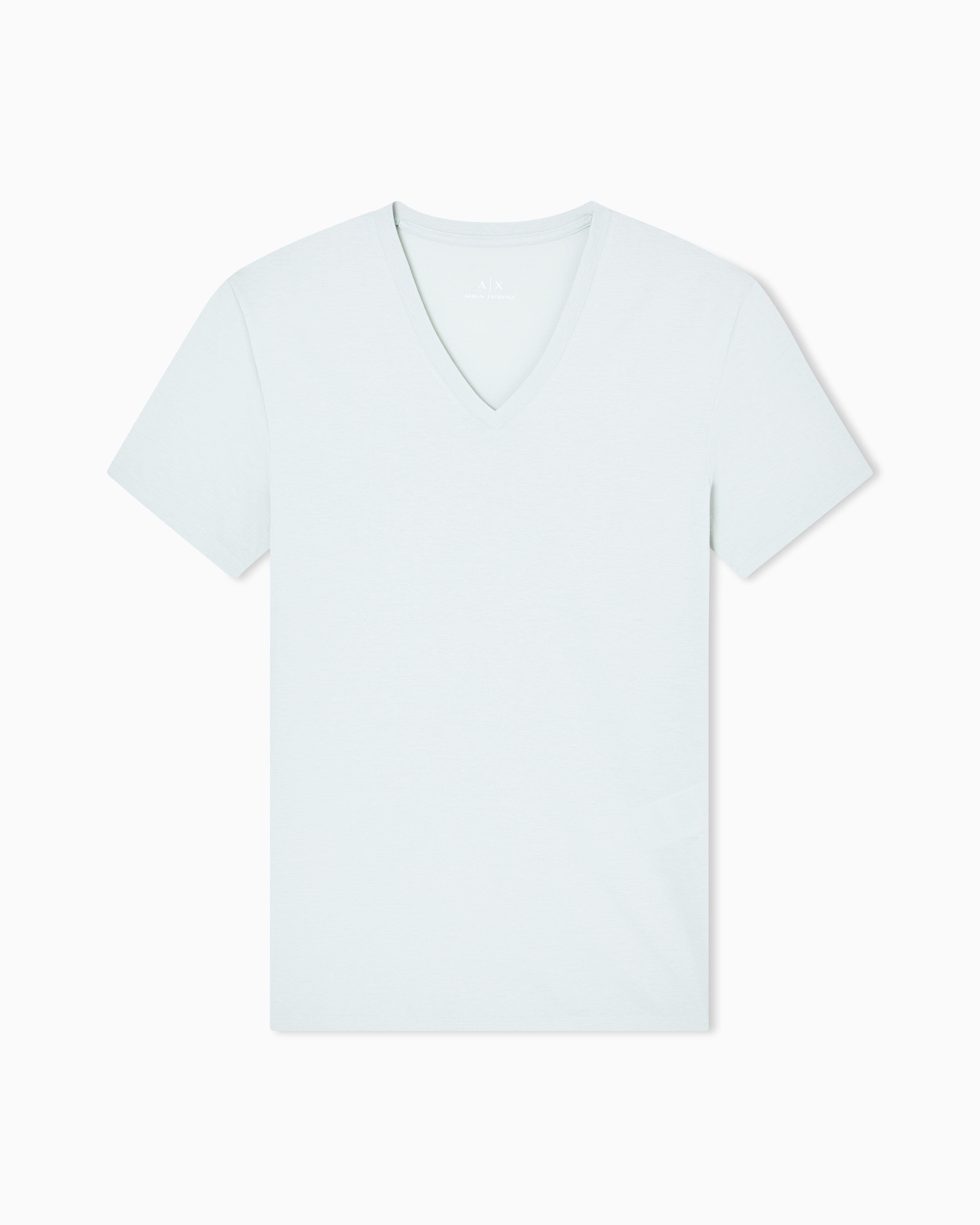 Armani Exchange - Slim fit T-shirt Pima cotton jersey, Man, Green, Size: