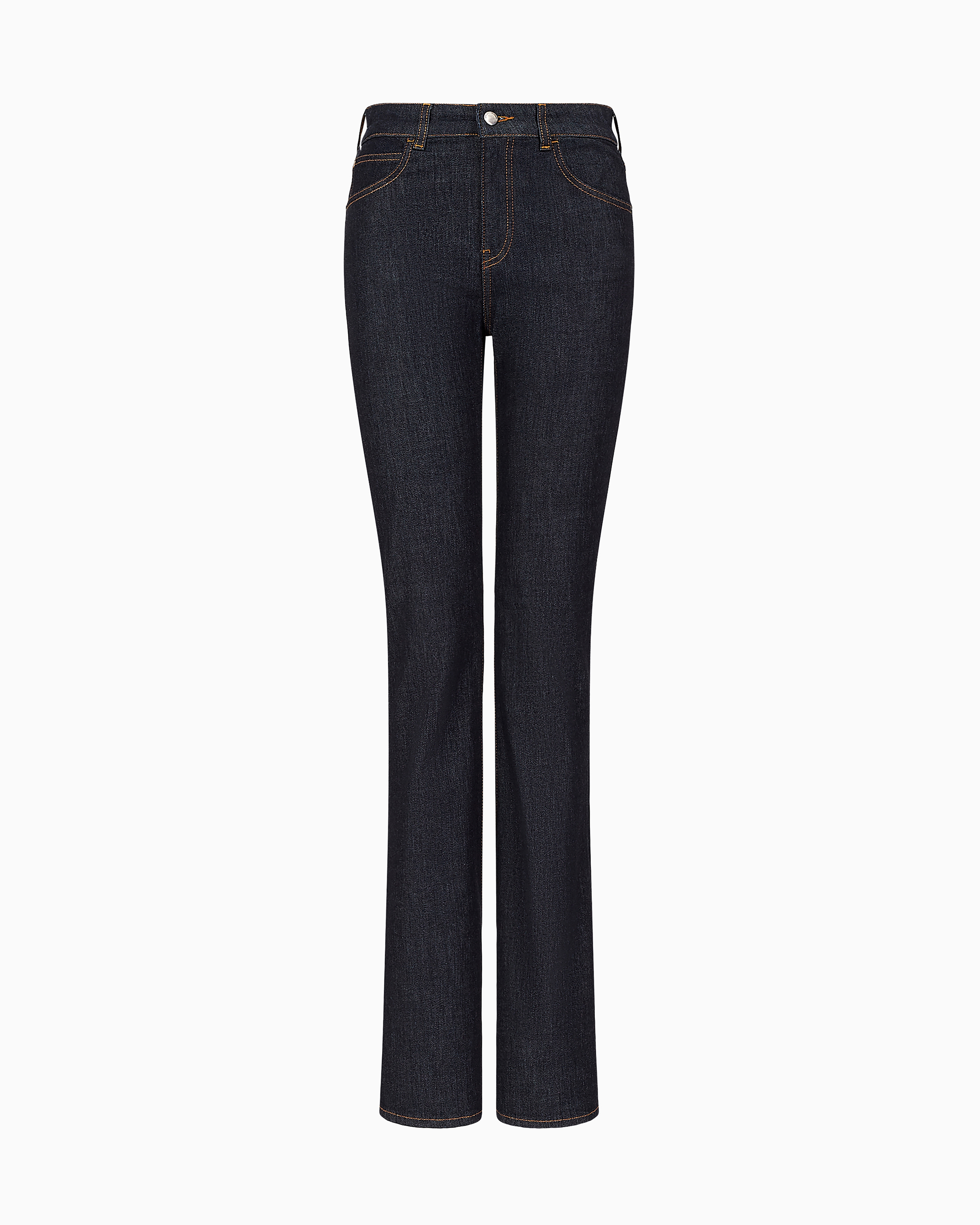 Emporio Armani - J47 slim-fit, mercerised comfort denim jeans, Woman, Blue, Size:
