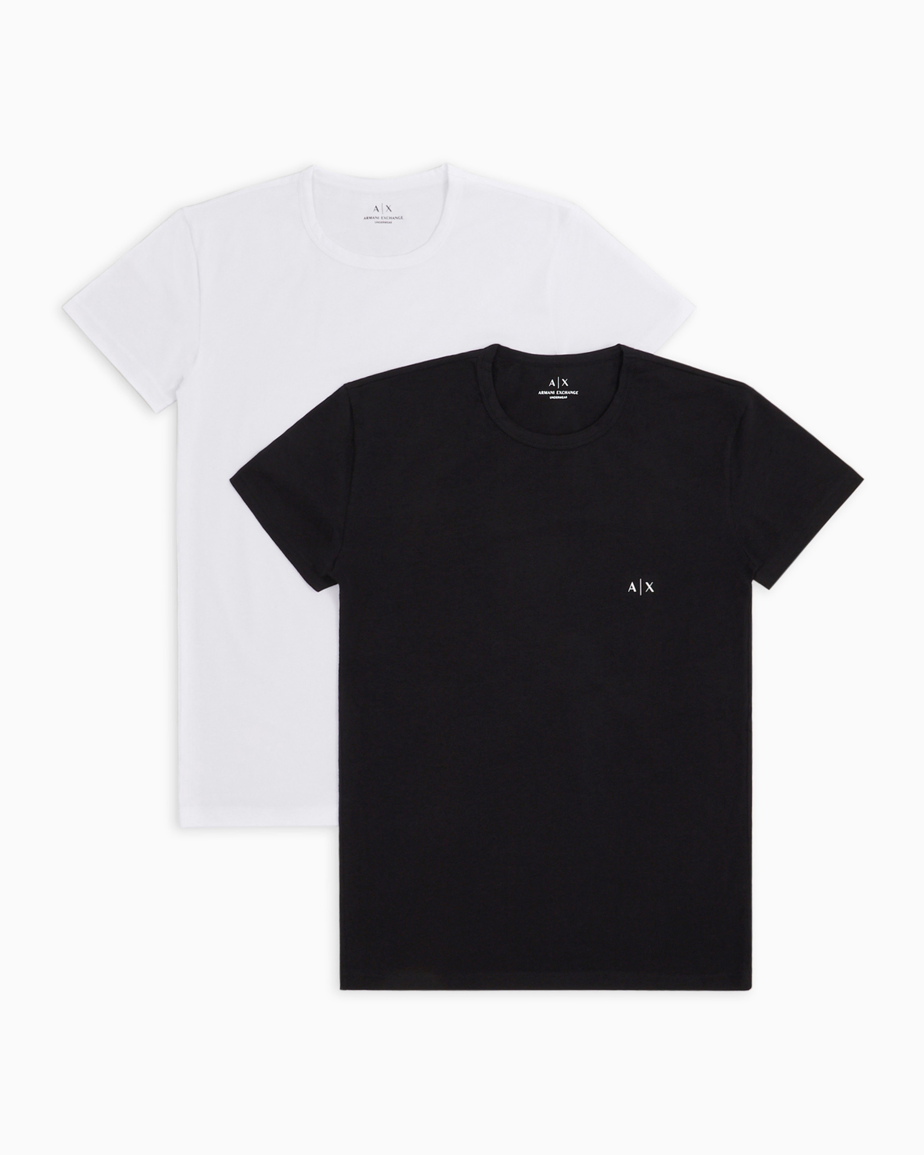 2PACK クールネック半袖Tシャツ | Armani Exchange