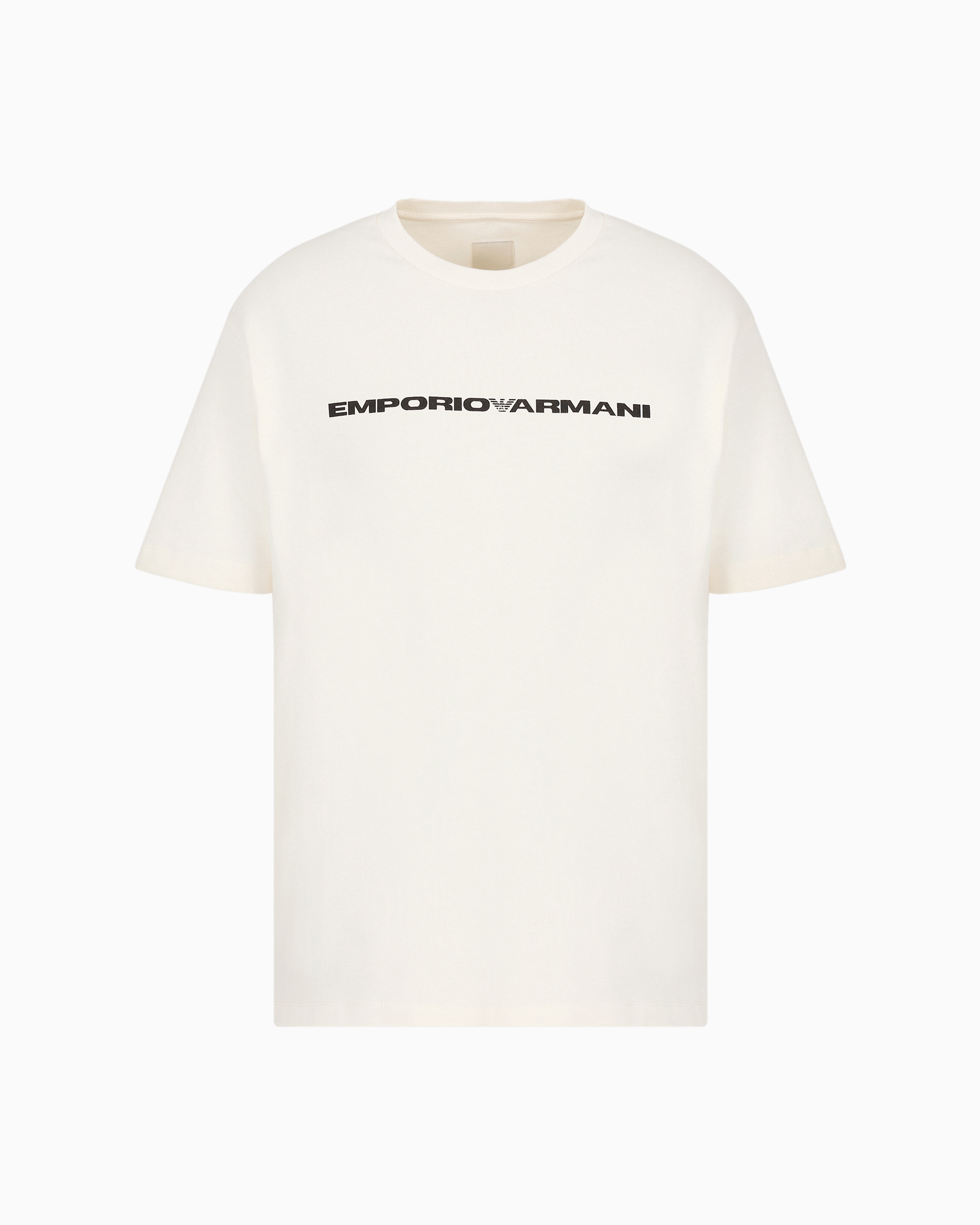Emporio Armani - ASV Capsule American organic jersey T-shirt, Man, White, Size: