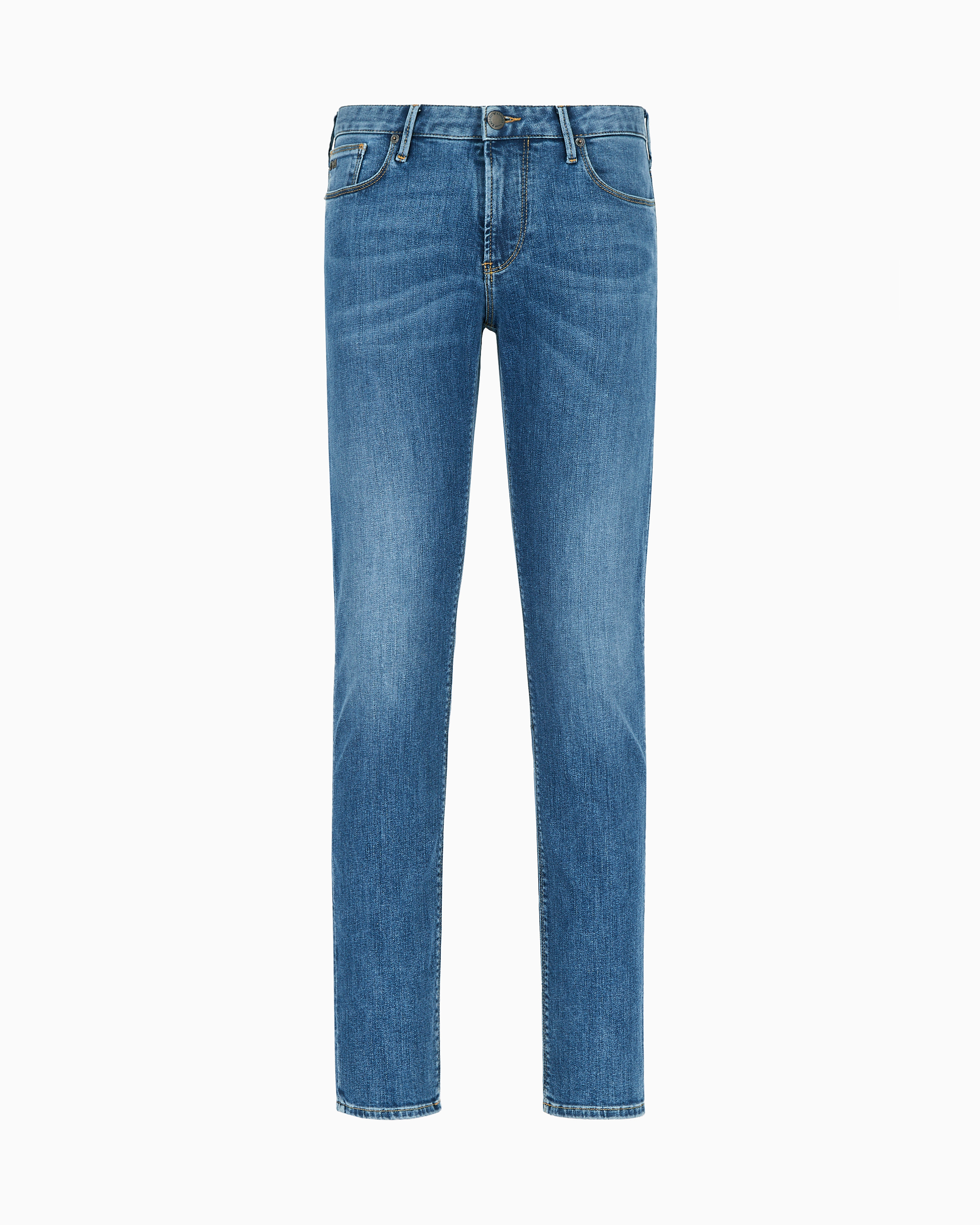 Emporio Armani - J06 Slim-fit, washed, 11.5 oz comfort-denim jeans, Man, Blue, Size: