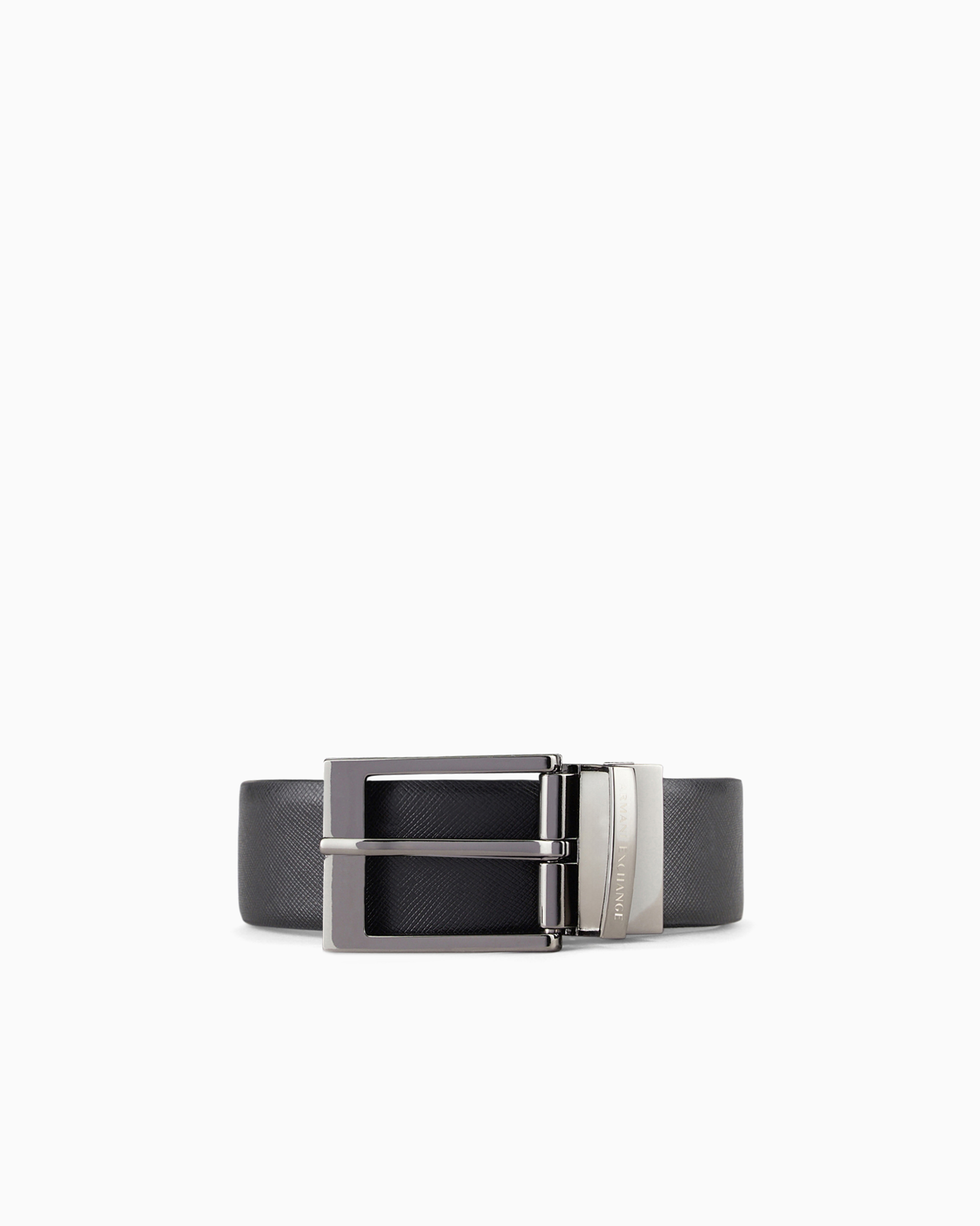 Armani Exchange - Genuine leather belt, Man, Black, Size: TU