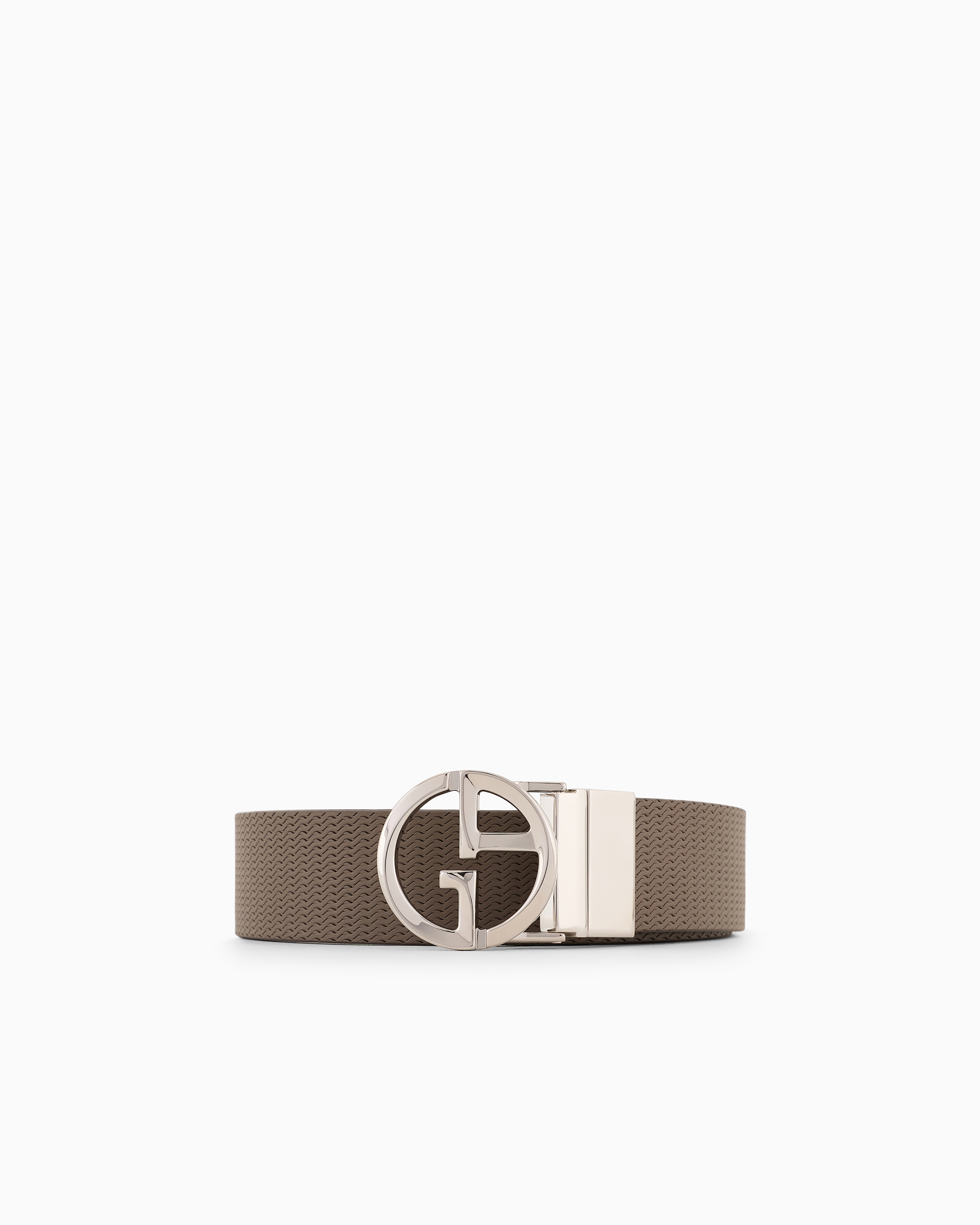 Printed leather belt with logo | Giorgio Armani
