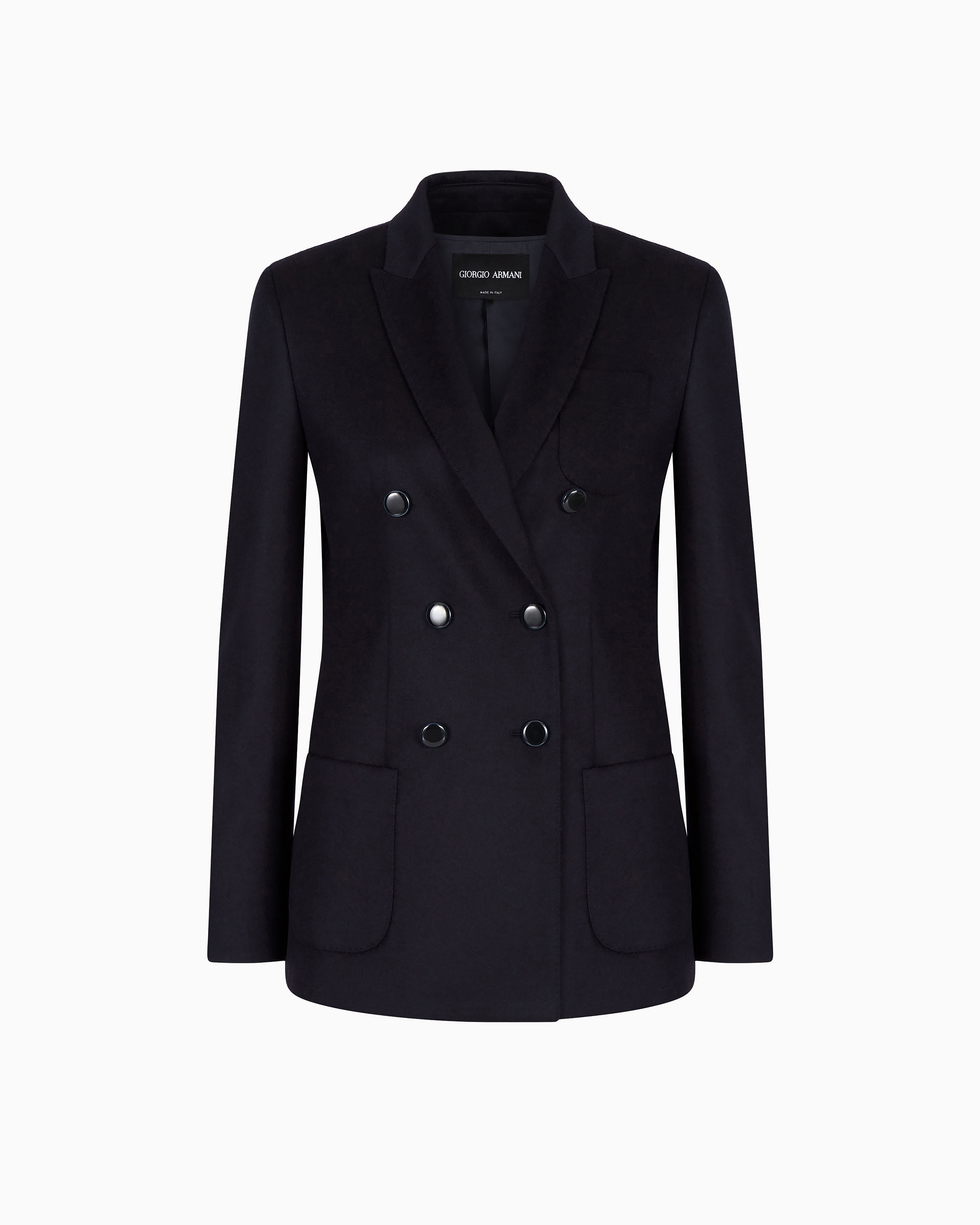 ジャケット GIORGIO ARMANI DOUBLE-BREASTED JACKET IN CASHMERE AND SILK Double-breasted jacket in virgin wool and cashmere | Giorgio