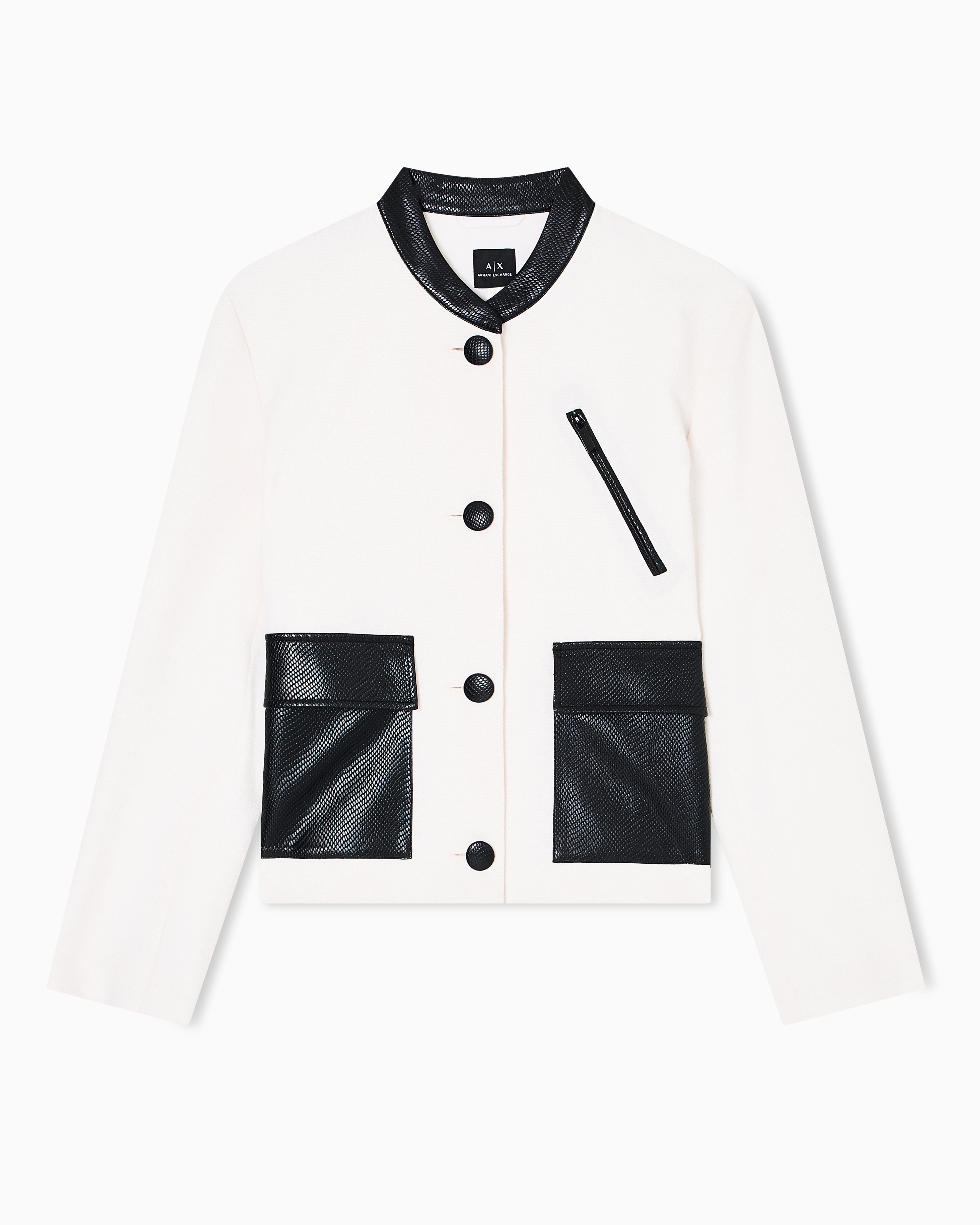 Short jacket in structured fabric | Armani Exchange