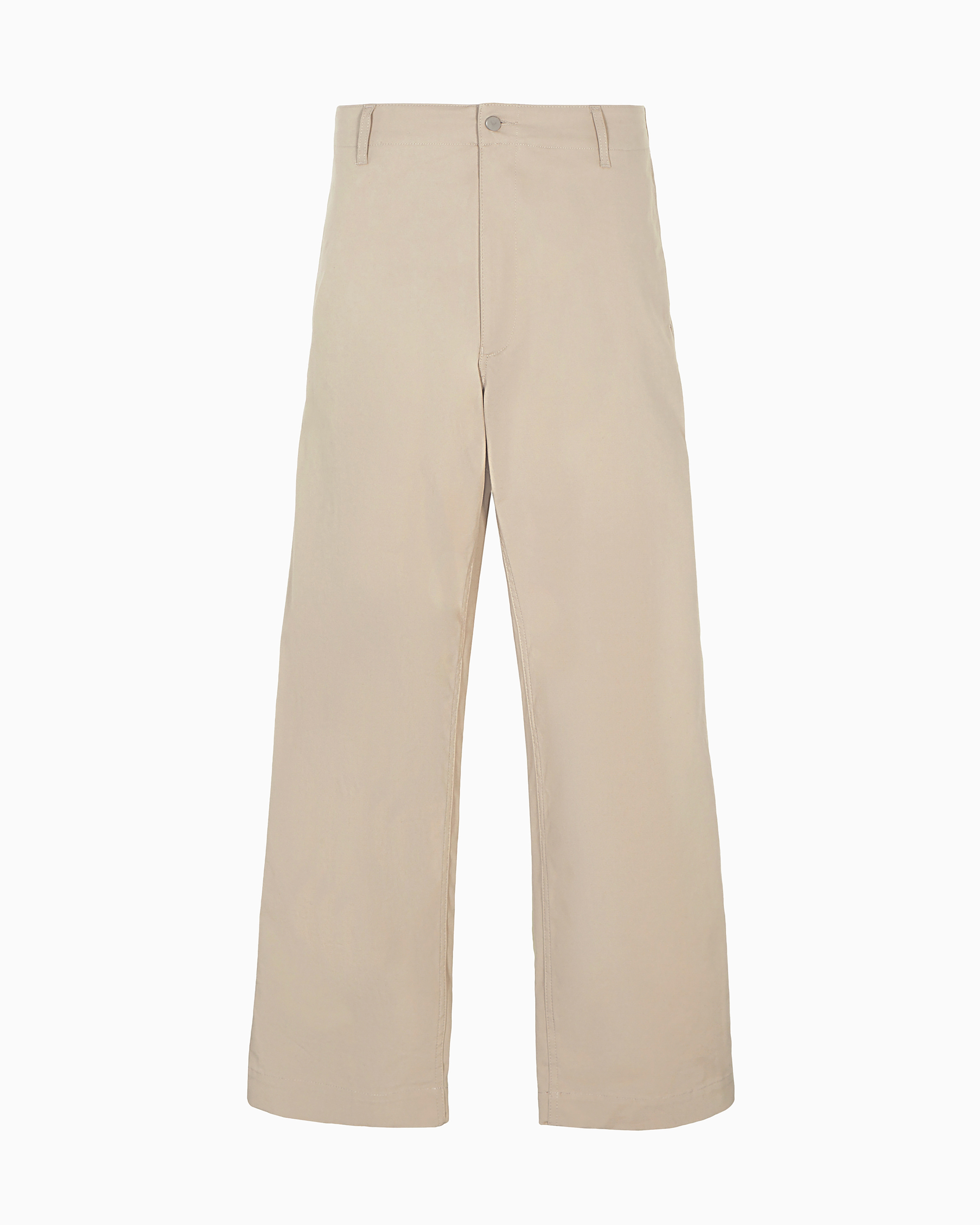 Emporio Armani - ASV organic gabardine chinos, Man, Beige, Size: