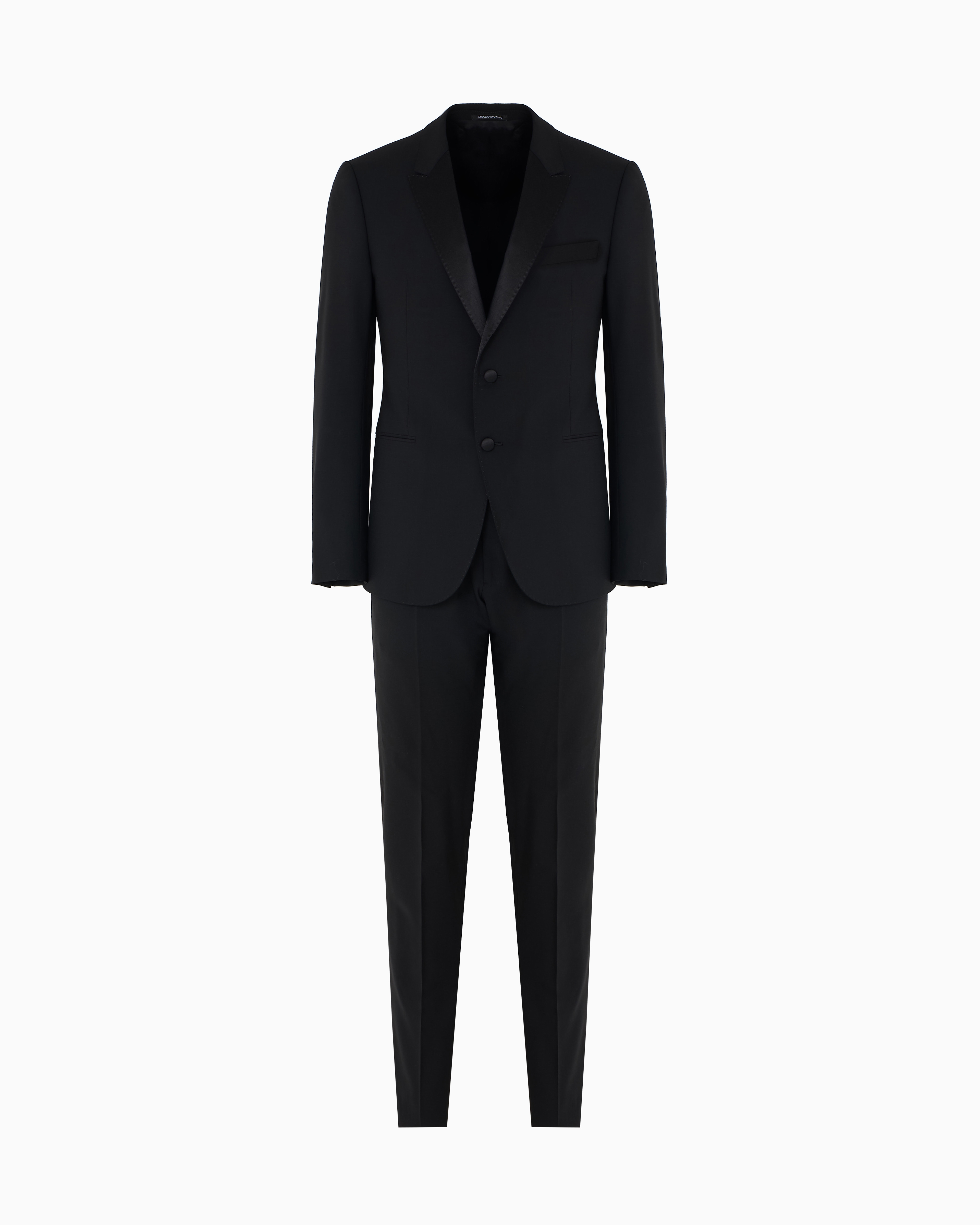 Emporio Armani - Slim-fit tuxedo compact, two-way stretch canvas, Man, Black, Size: