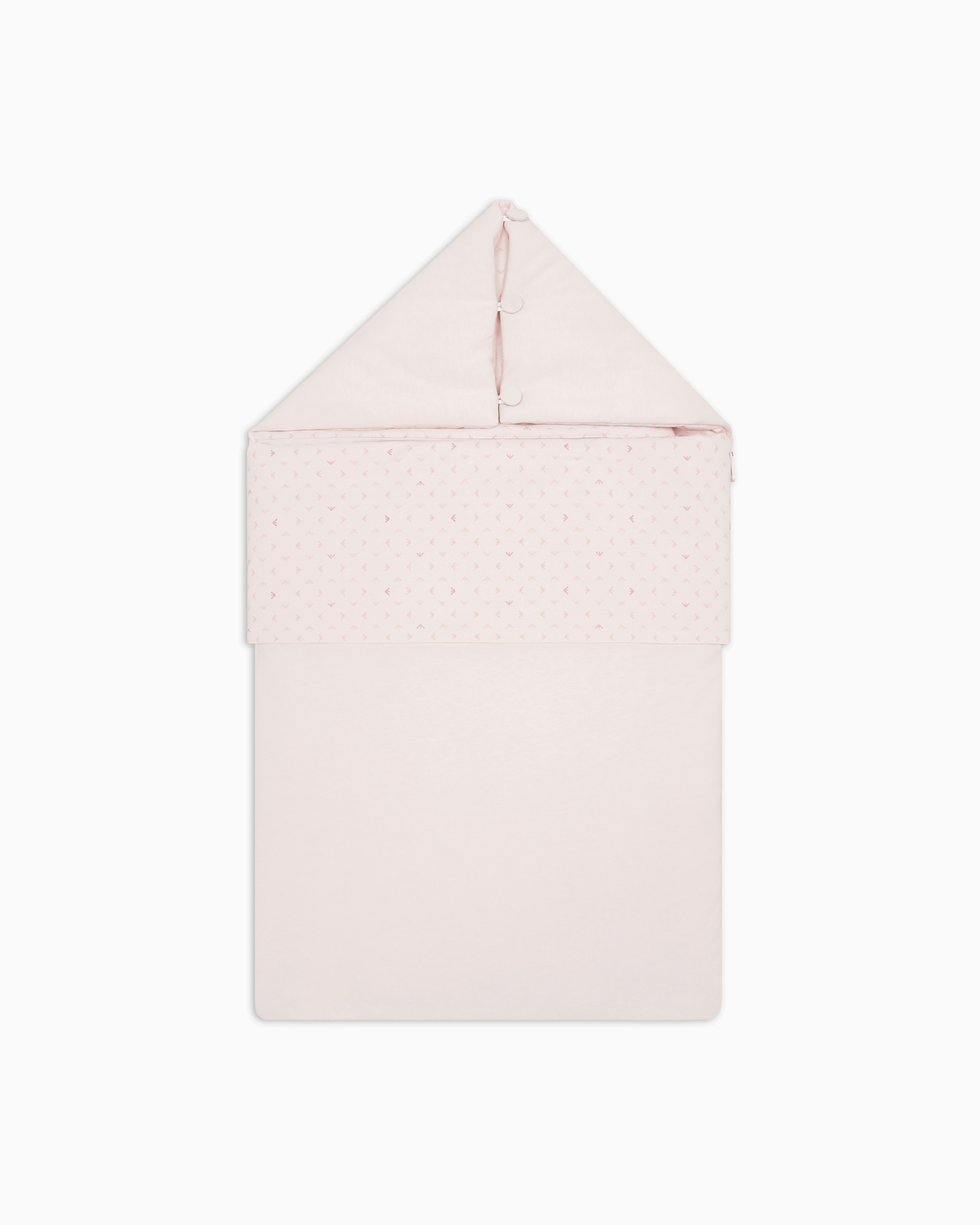Emporio Armani - Sleeping bag with op-art eagle print, Boy, Pink, Size: TU