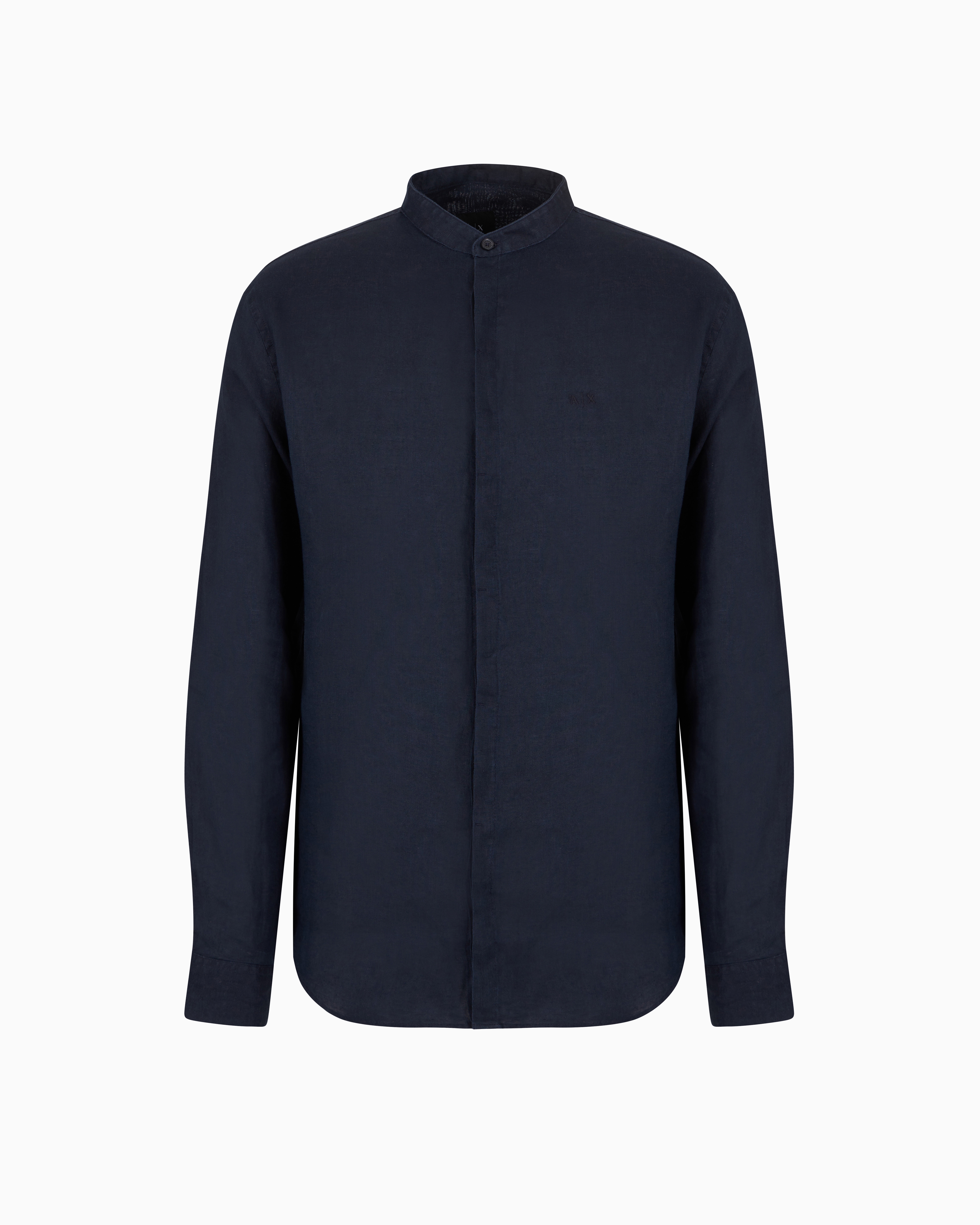 Armani Exchange - Casual Shirts, Man, Navy Blue, Size: S