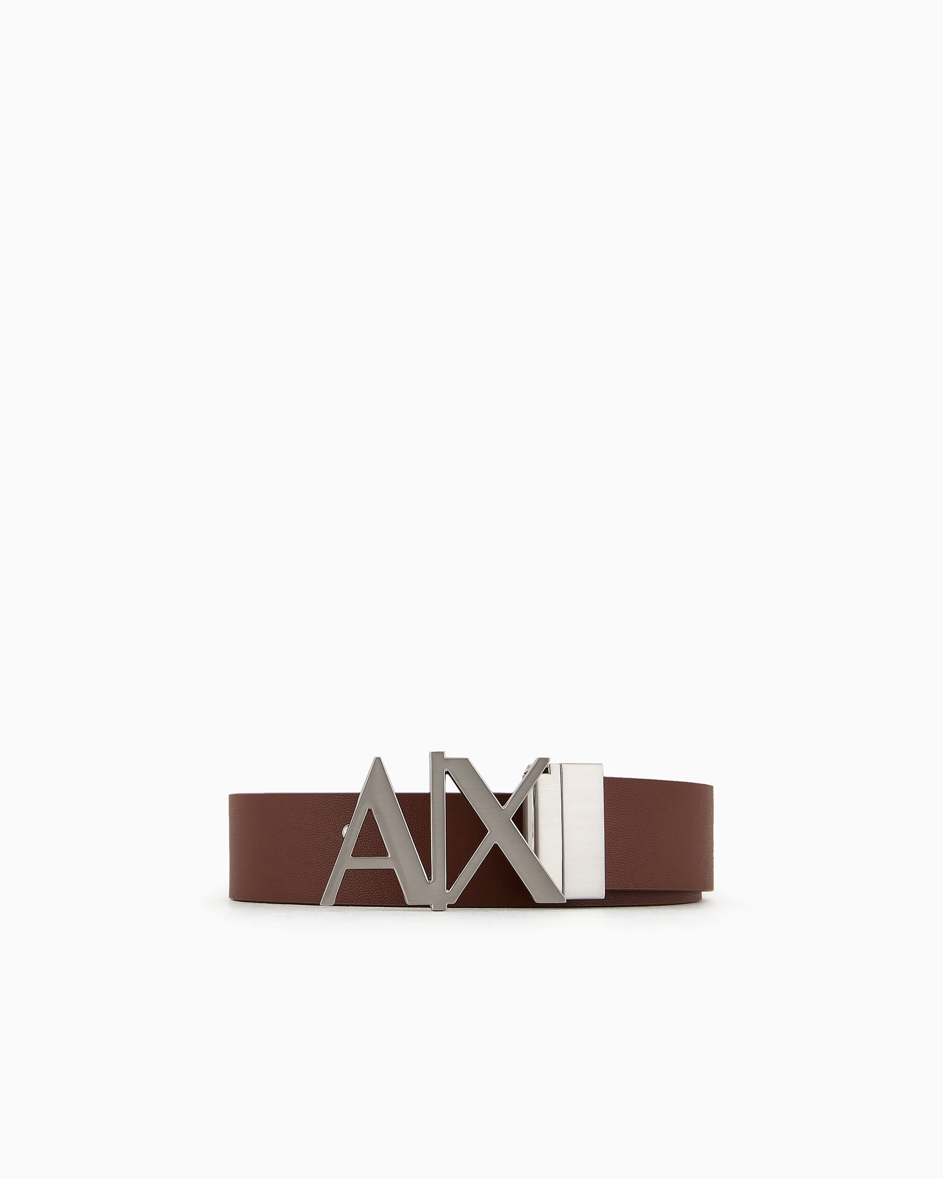 Armani Exchange - Double-sided leather belt, Man, Brown, Size:
