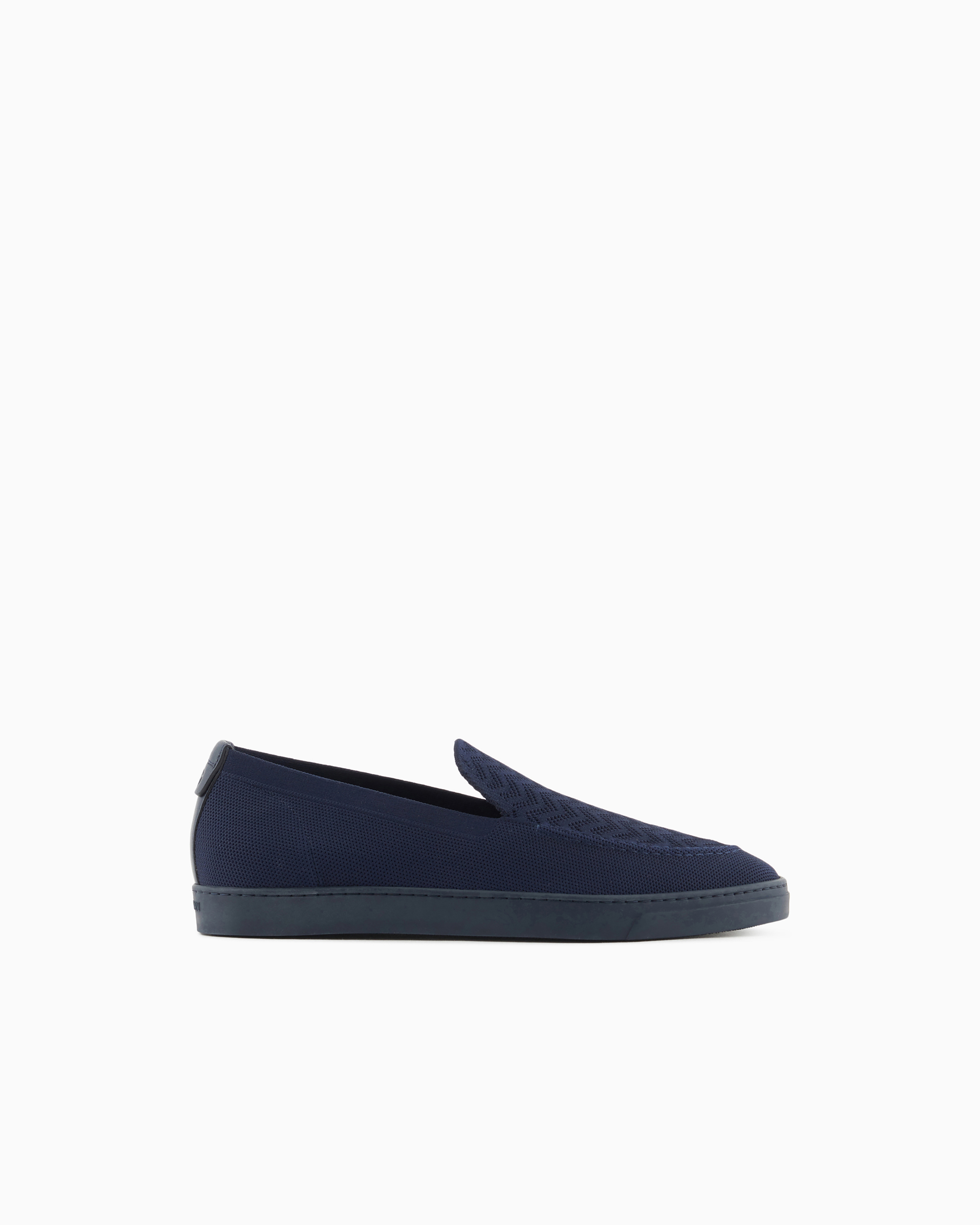 Giorgio Armani Slip-On In Knit E Motivo Chevron