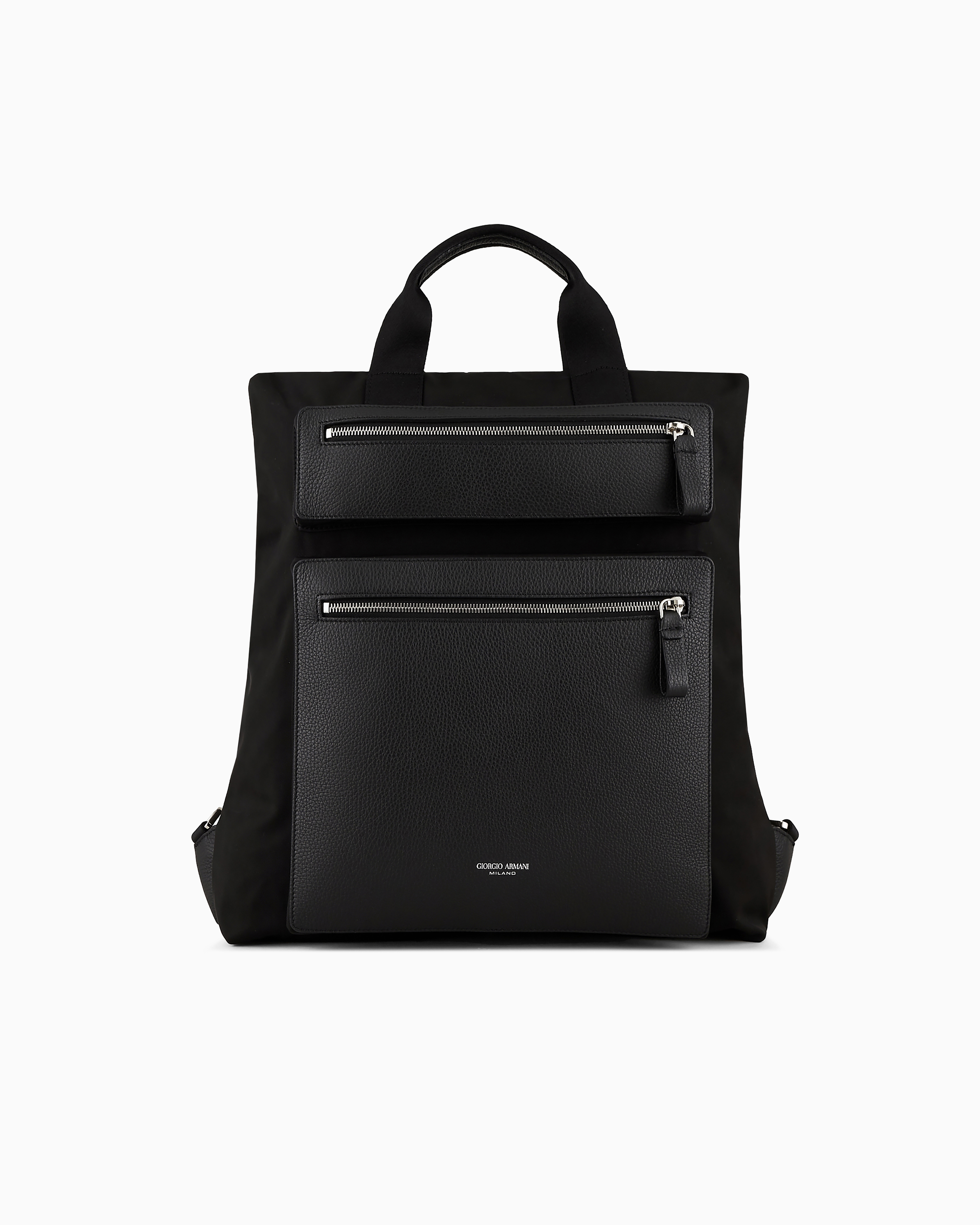 Giorgio Armani 最高級 黒 レザー トラベルバッグ ウィークエンド