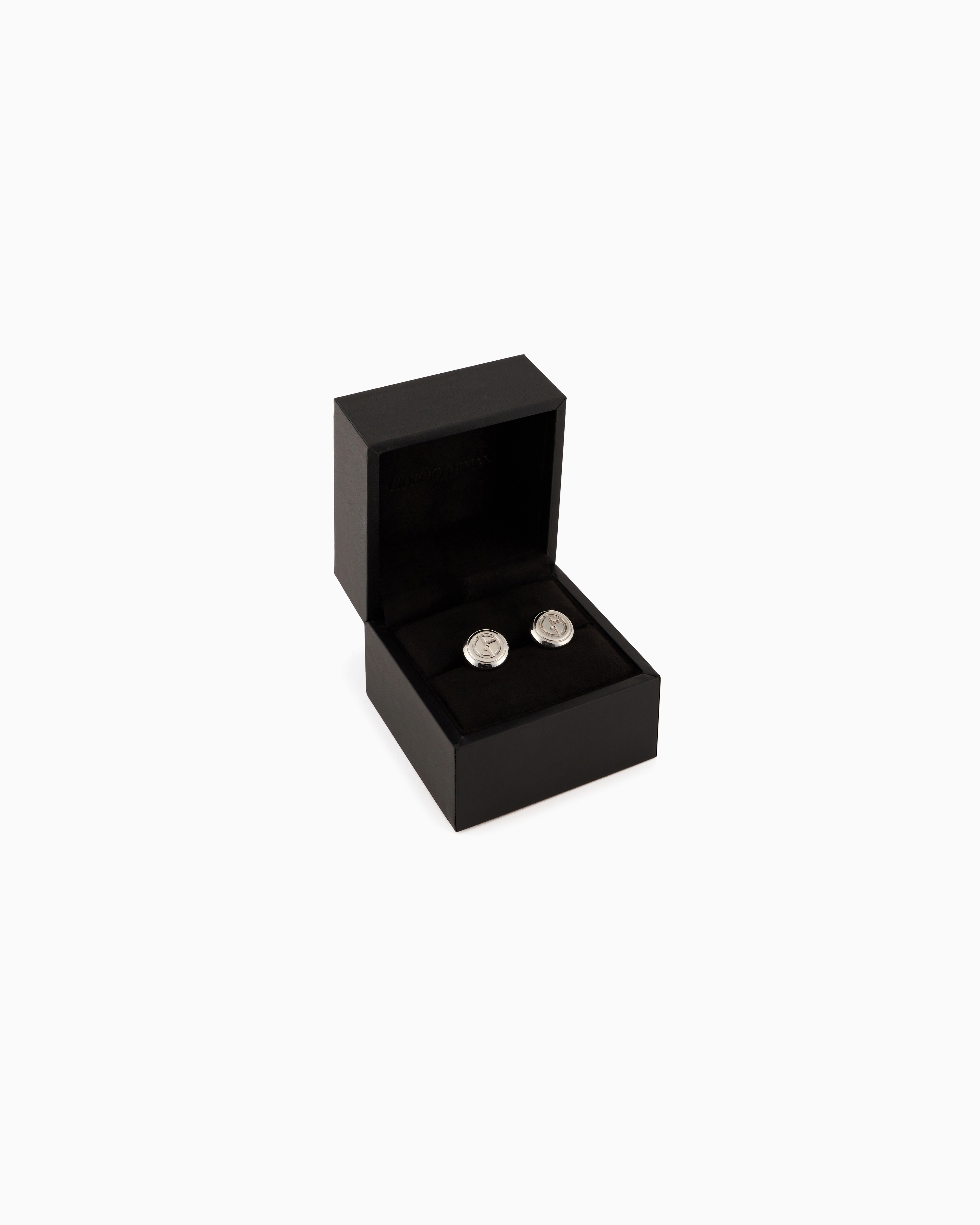 アクセサリーその他 GIORGIO ARMANI SILVER CUFFLINKS Silver cufflinks with logo | Giorgio Armani