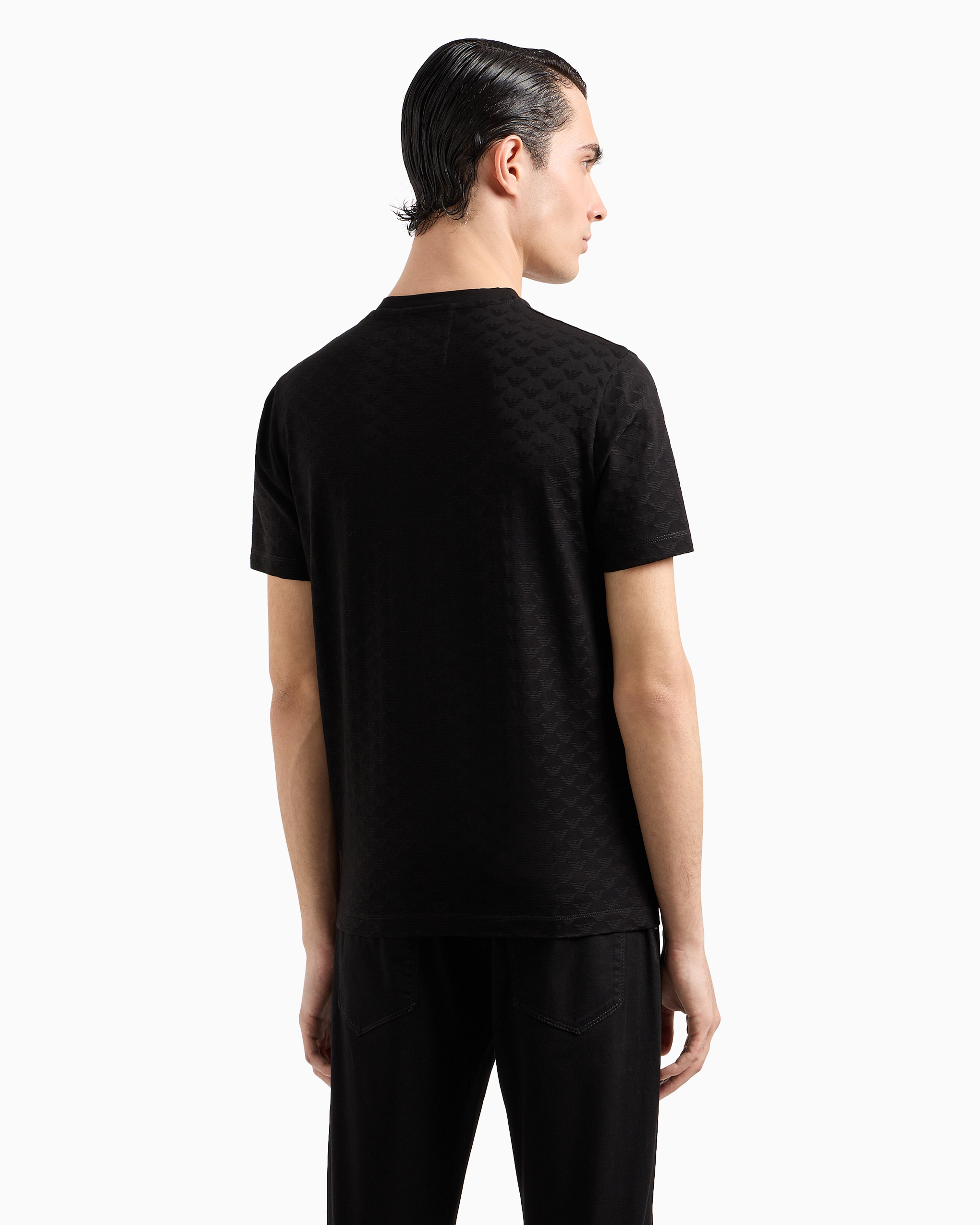 【国内即発】EMPORIO ARMANI ジャカードロゴTシャツ 6R1TEB 0091 国内即発】EMPORIO ARMANI ジャカードロゴTシャツ 6R1TEB 0091