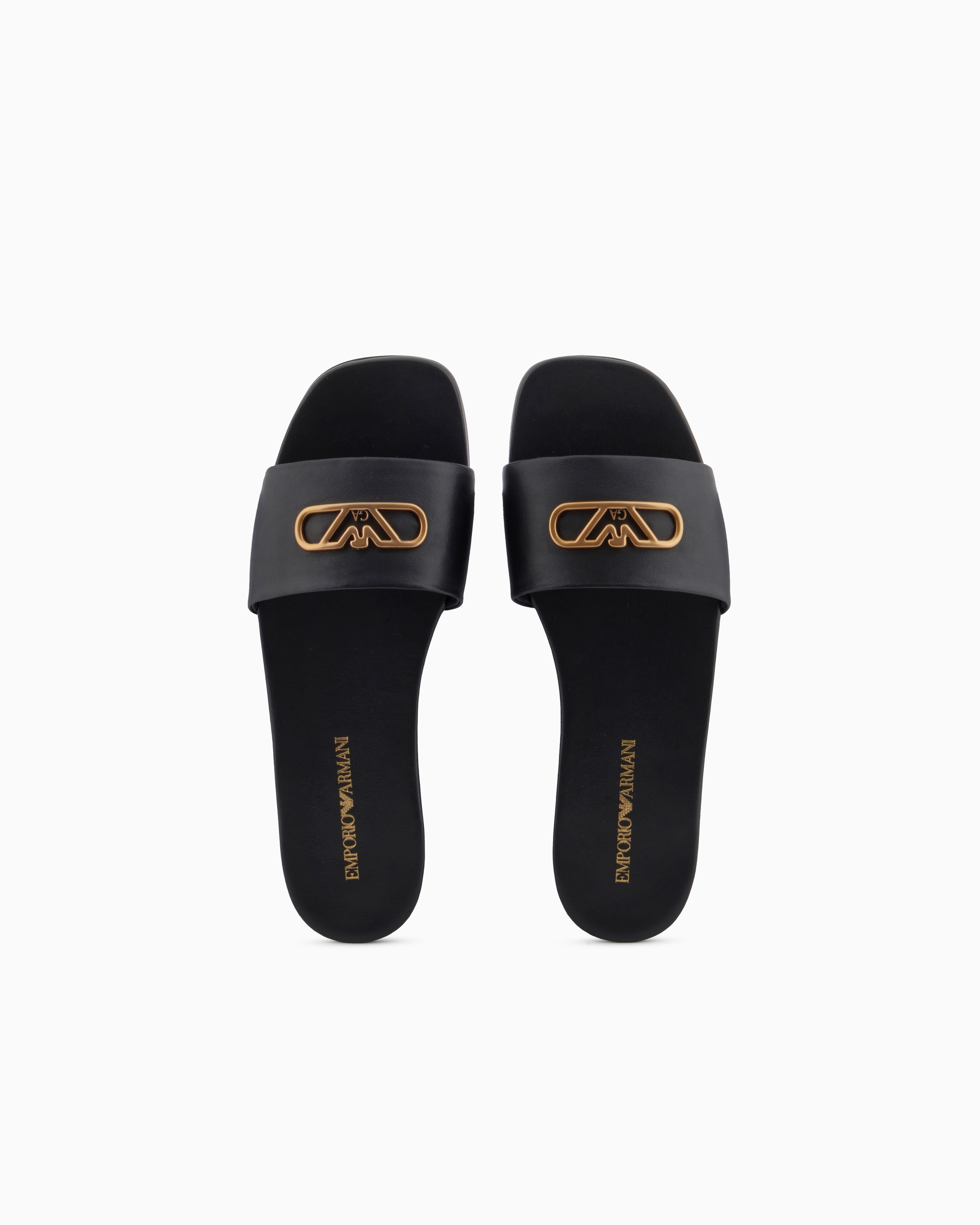 サンダル Emporio Armani XVQS06 XN746 RUBBER WITH LOGO Slides Rubber flip-flops with logo | EA7