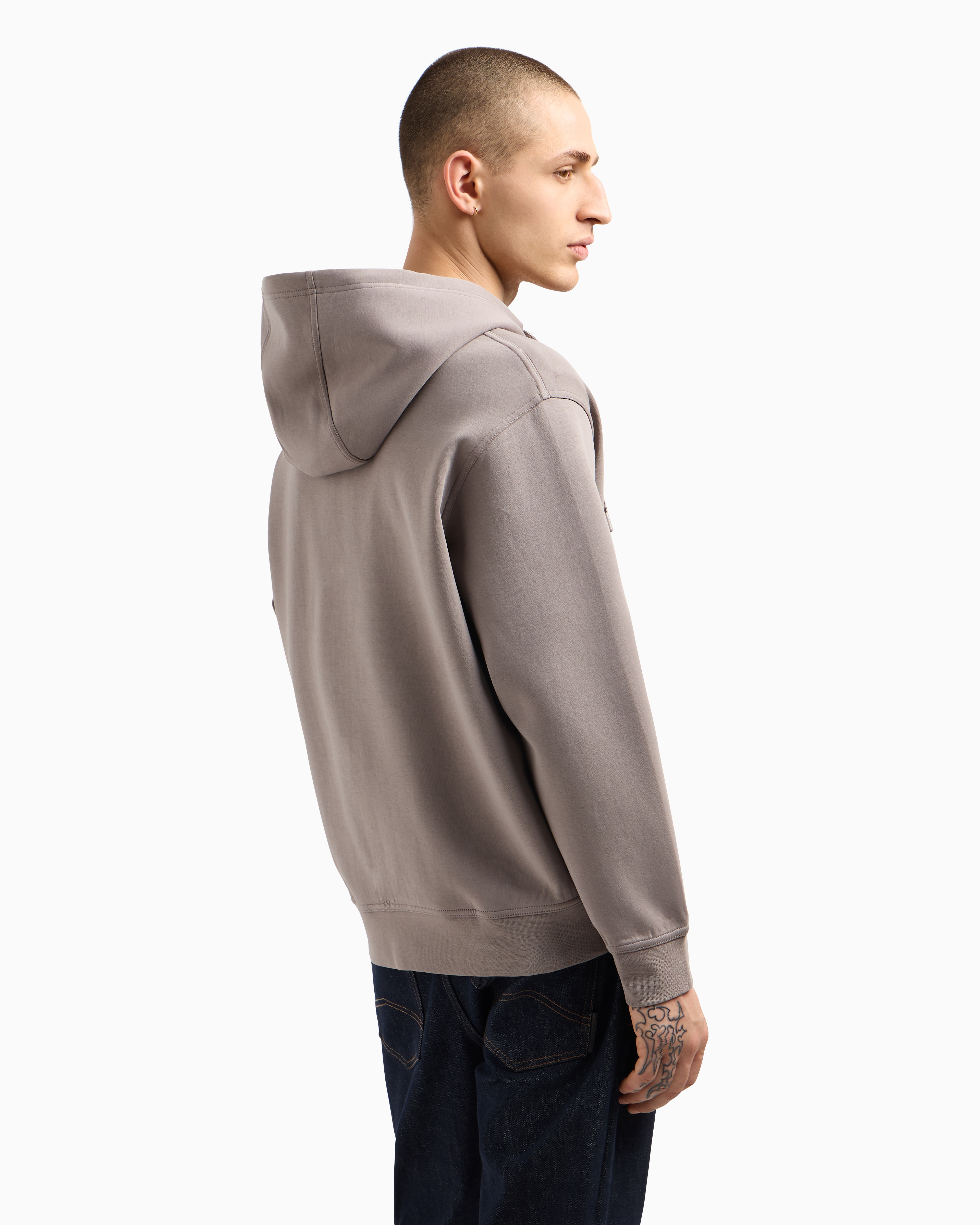 【美品】ARMANIフード付きスウェットジャケット6A Amazon | [エンポリオアルマーニ] セットアップ 裏起毛 Logo