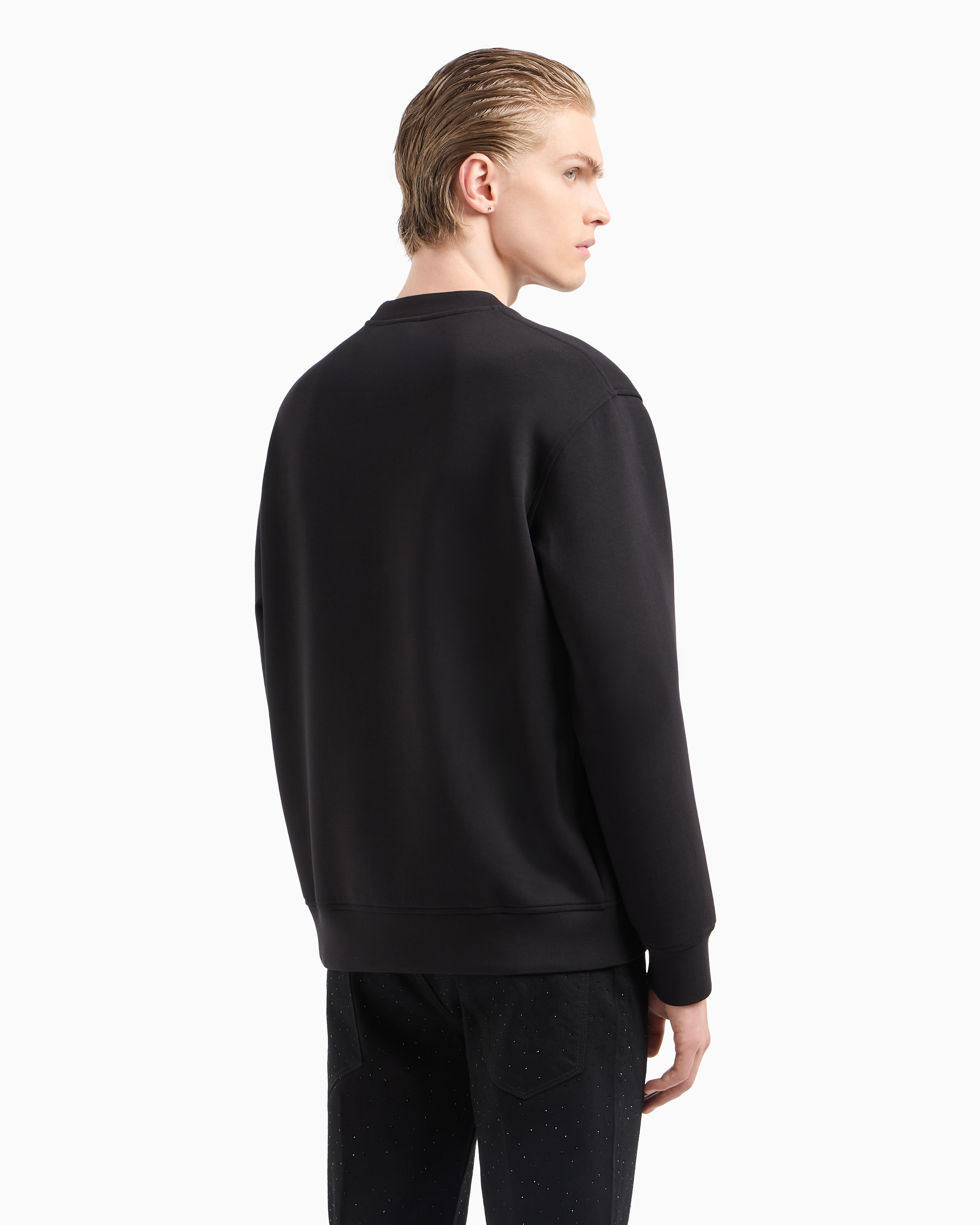 Emporio Armani◆ASVフレンチテリージャージースウェットシャツ ASV スウェットシャツ フレンチテリージャージー パディング入り