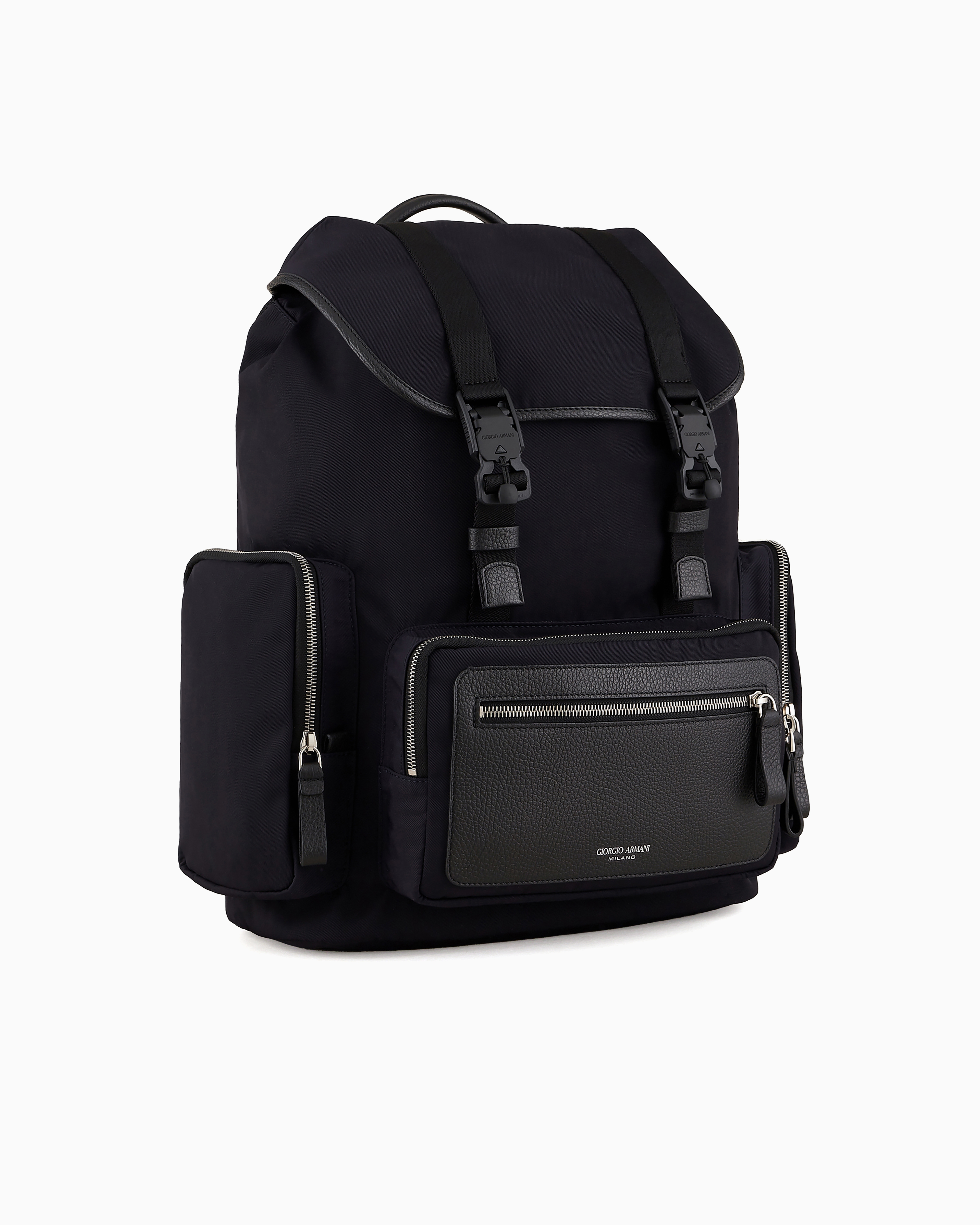 Giorgio Armani Zaino Armani Nazionale Zaino In Pelle Rigenerata