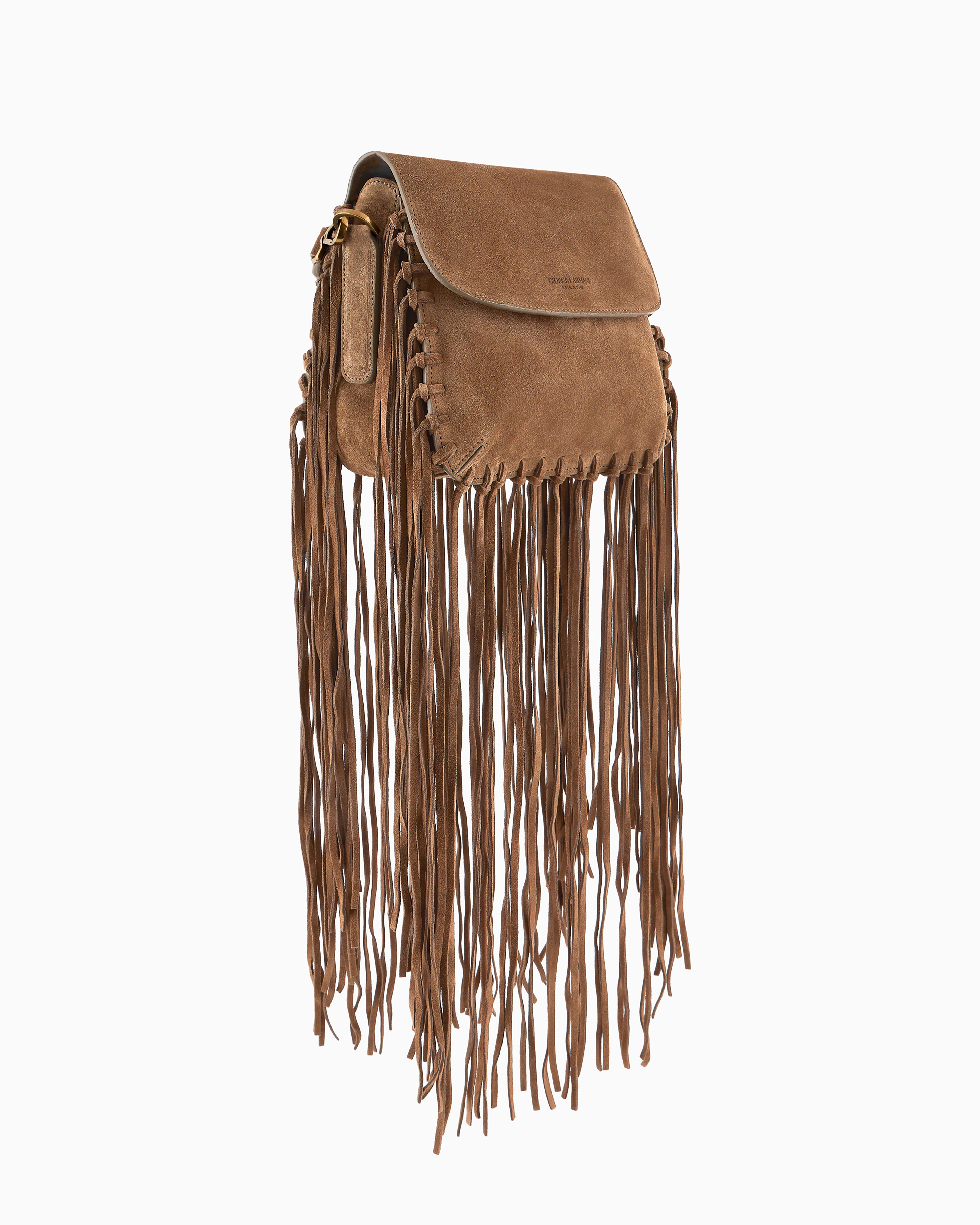 La Prima fringed suede bag | Giorgio Armani