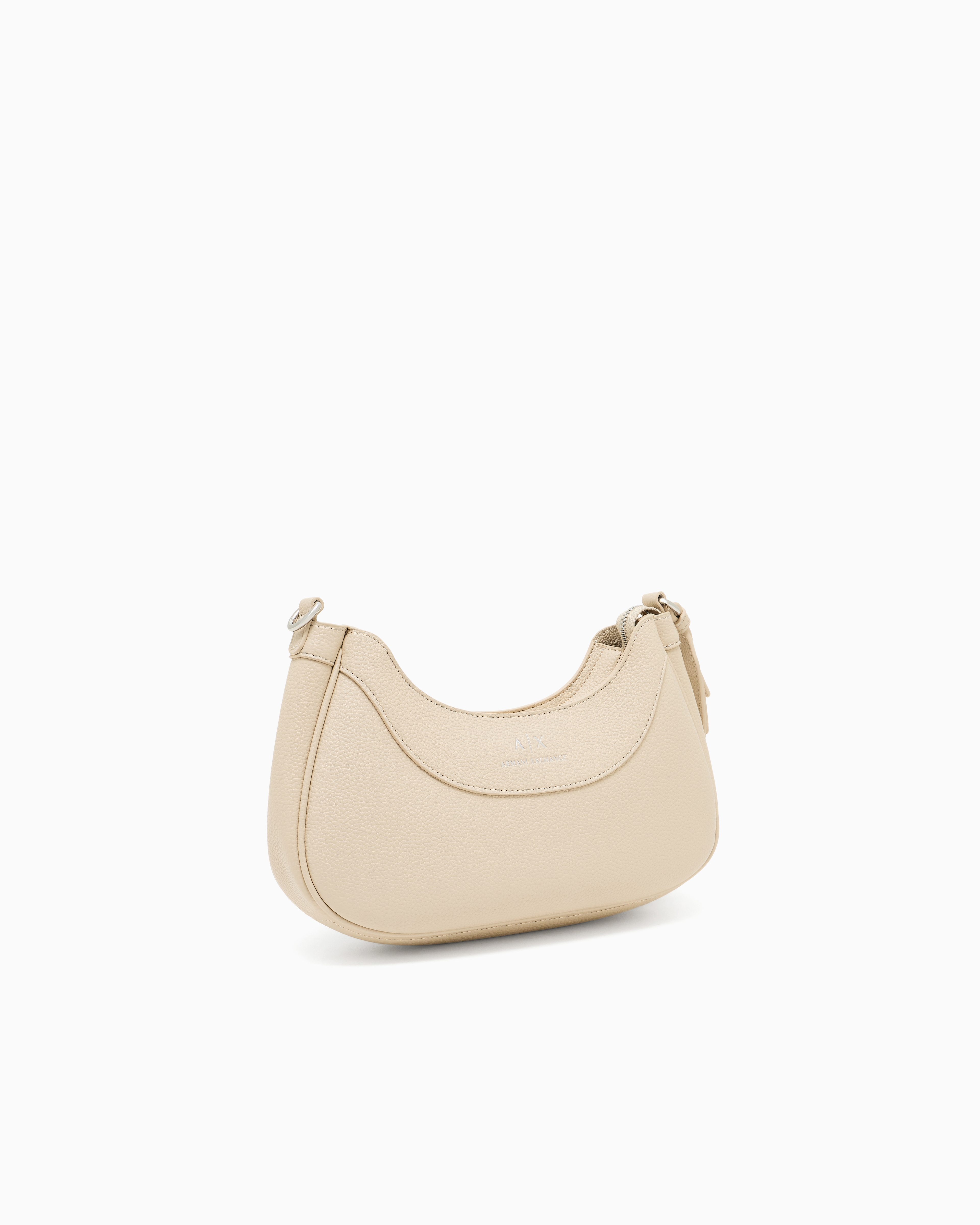 Armani Exchange - Crossbody bag with logo, Woman, Beige, Size: TU