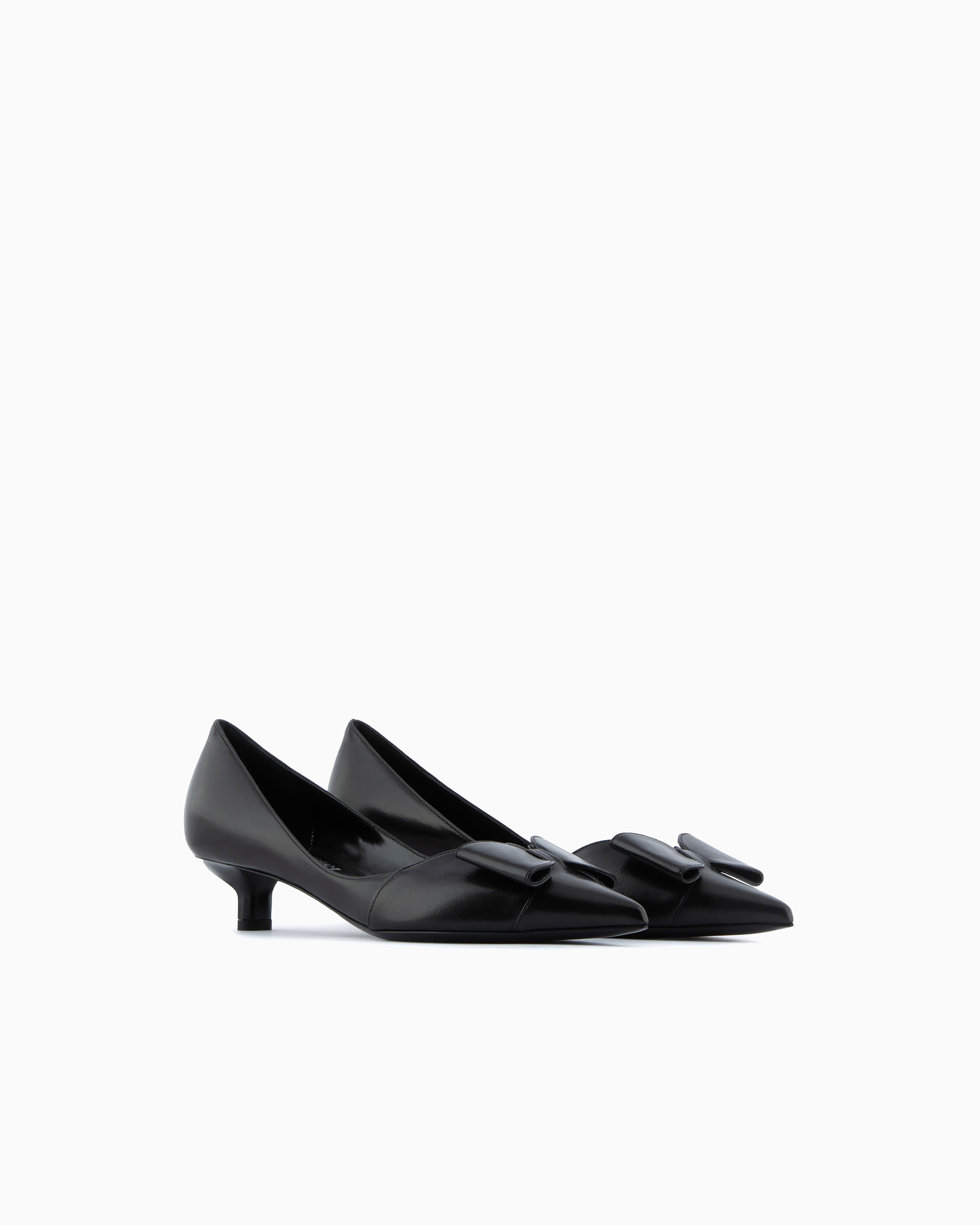 キトンヒールパンプス ナッパレザー製 リボン | Emporio Armani
