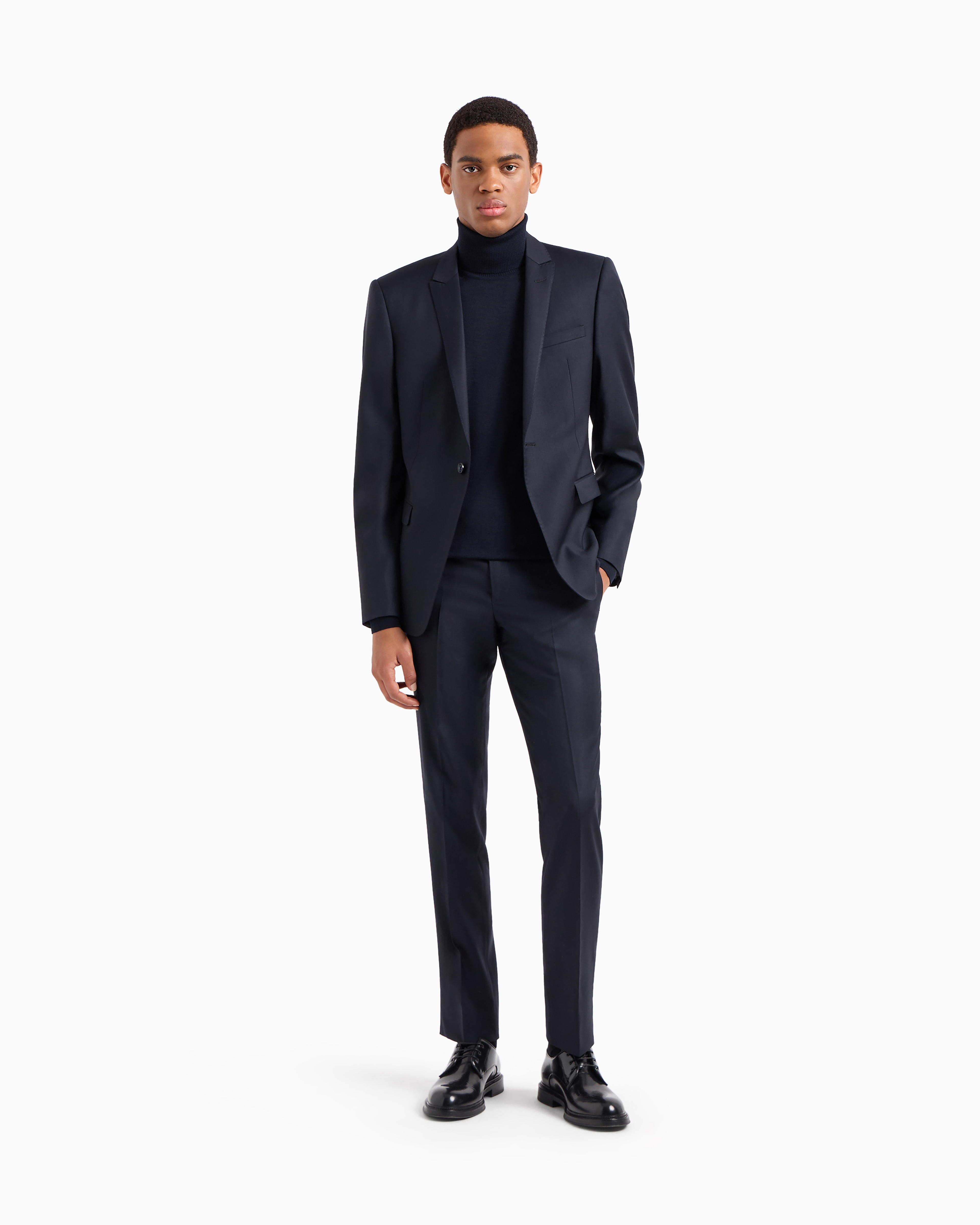 ロールネックセーター ピュアバージンウール製 | Emporio Armani