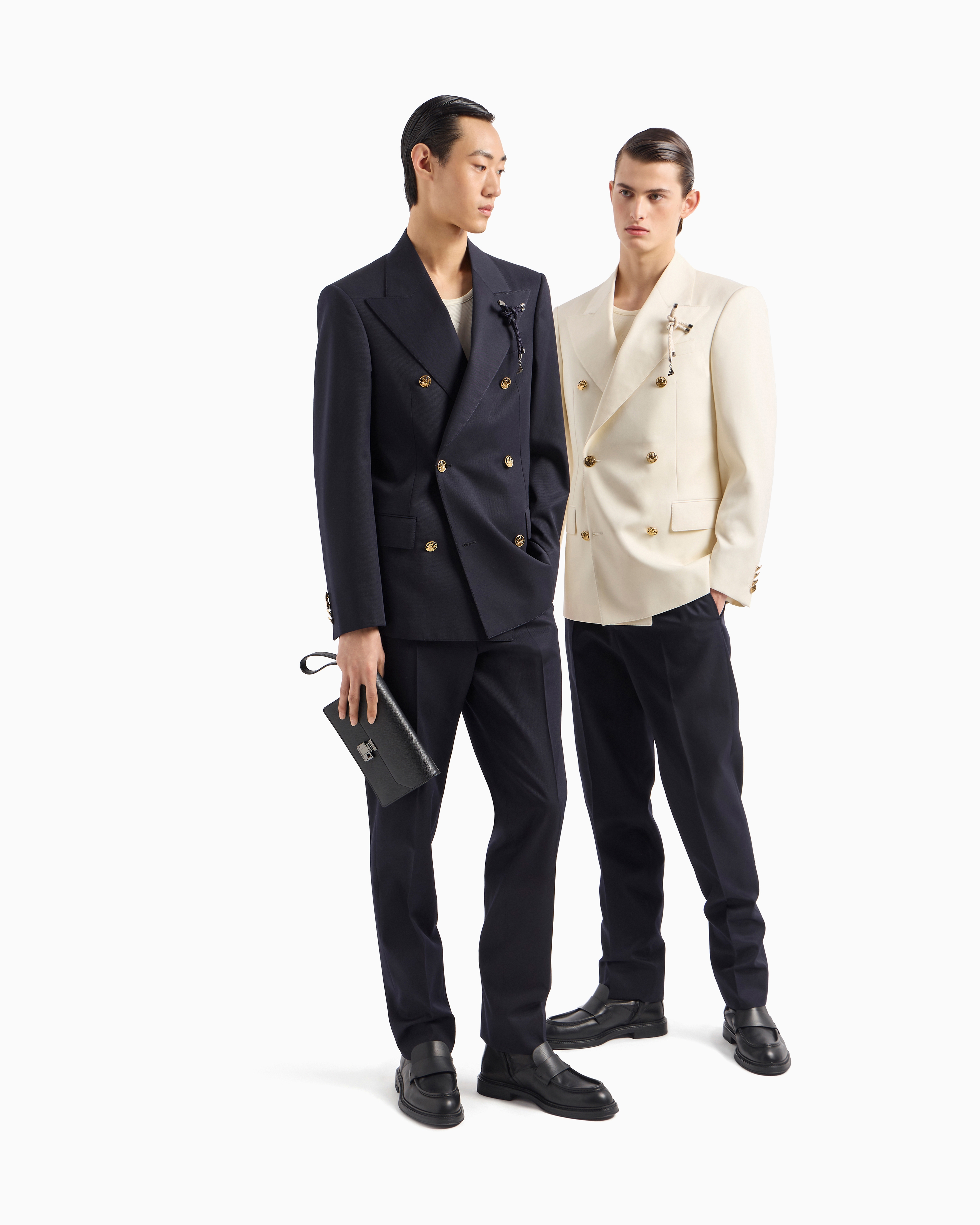 タンクトップ ニット風リブ素材 | Emporio Armani