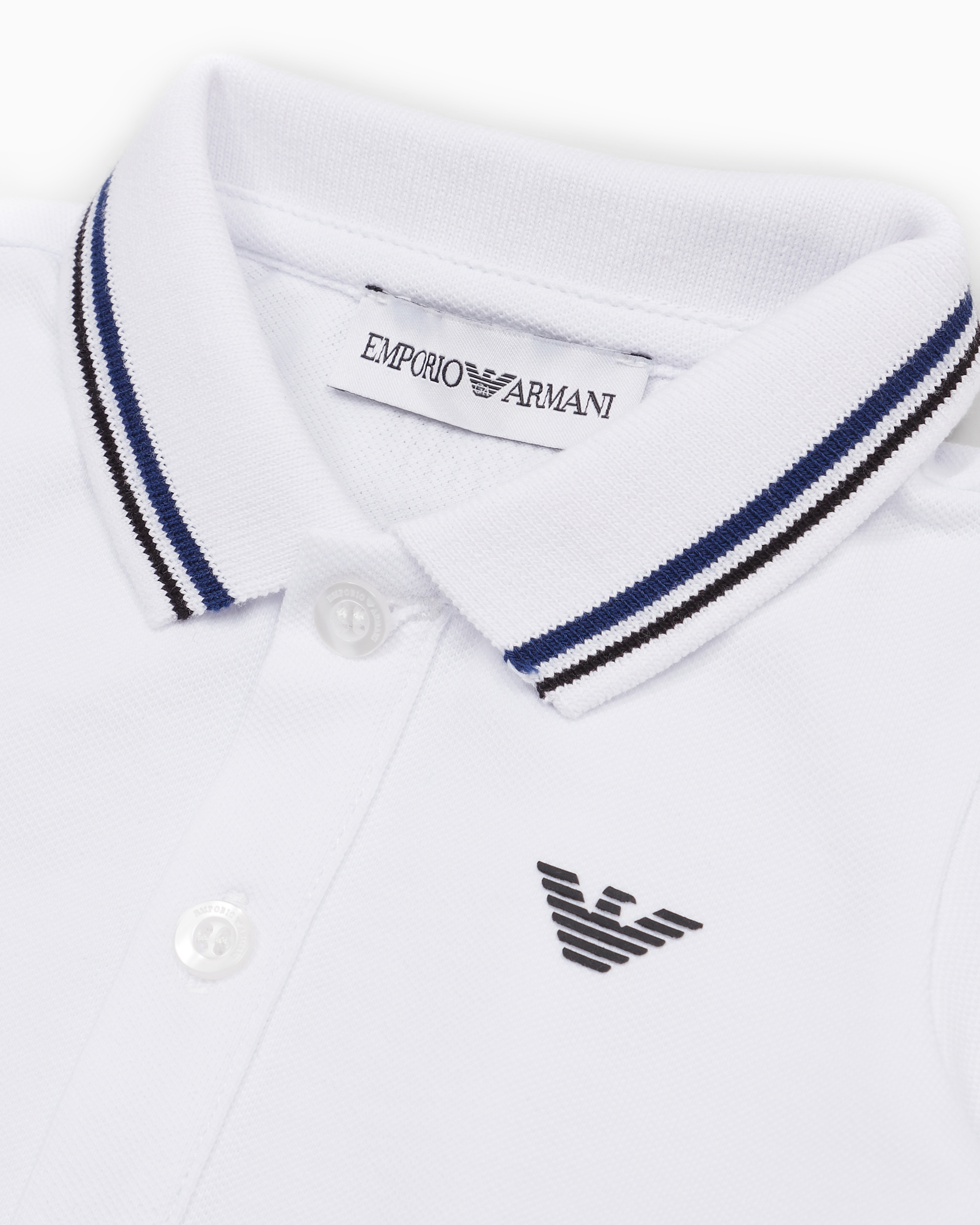 EMPORIO ARMANI ストライプ長袖シャツ 130cm &白パンツセット アルマーニコレツィオーニARMANI COLLEZIONI ストライプ