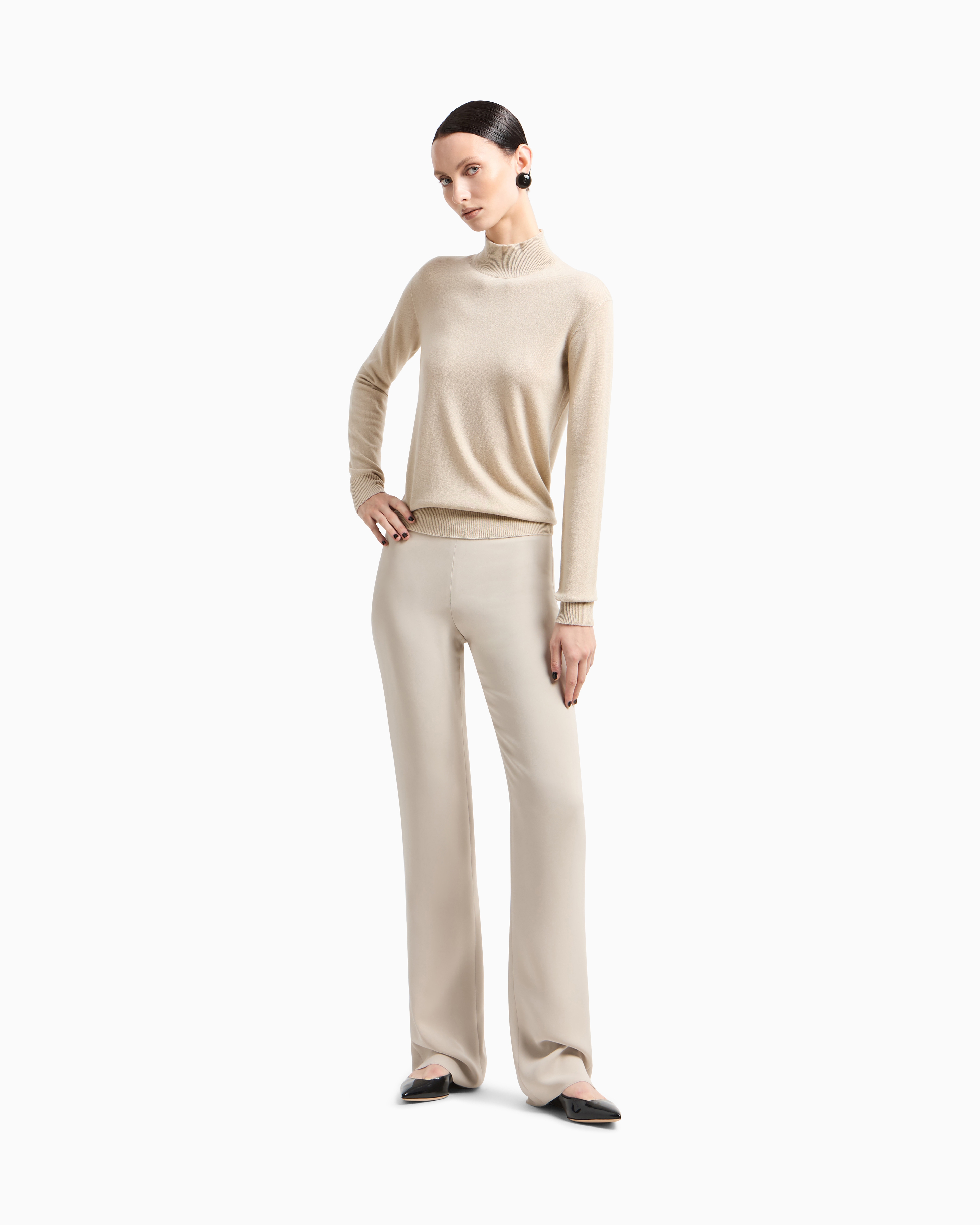 パンツ GIORGIO ARMANI Beige Silk Pant Vintage Giorgio Armani Silk Pants - W30 — Wornable