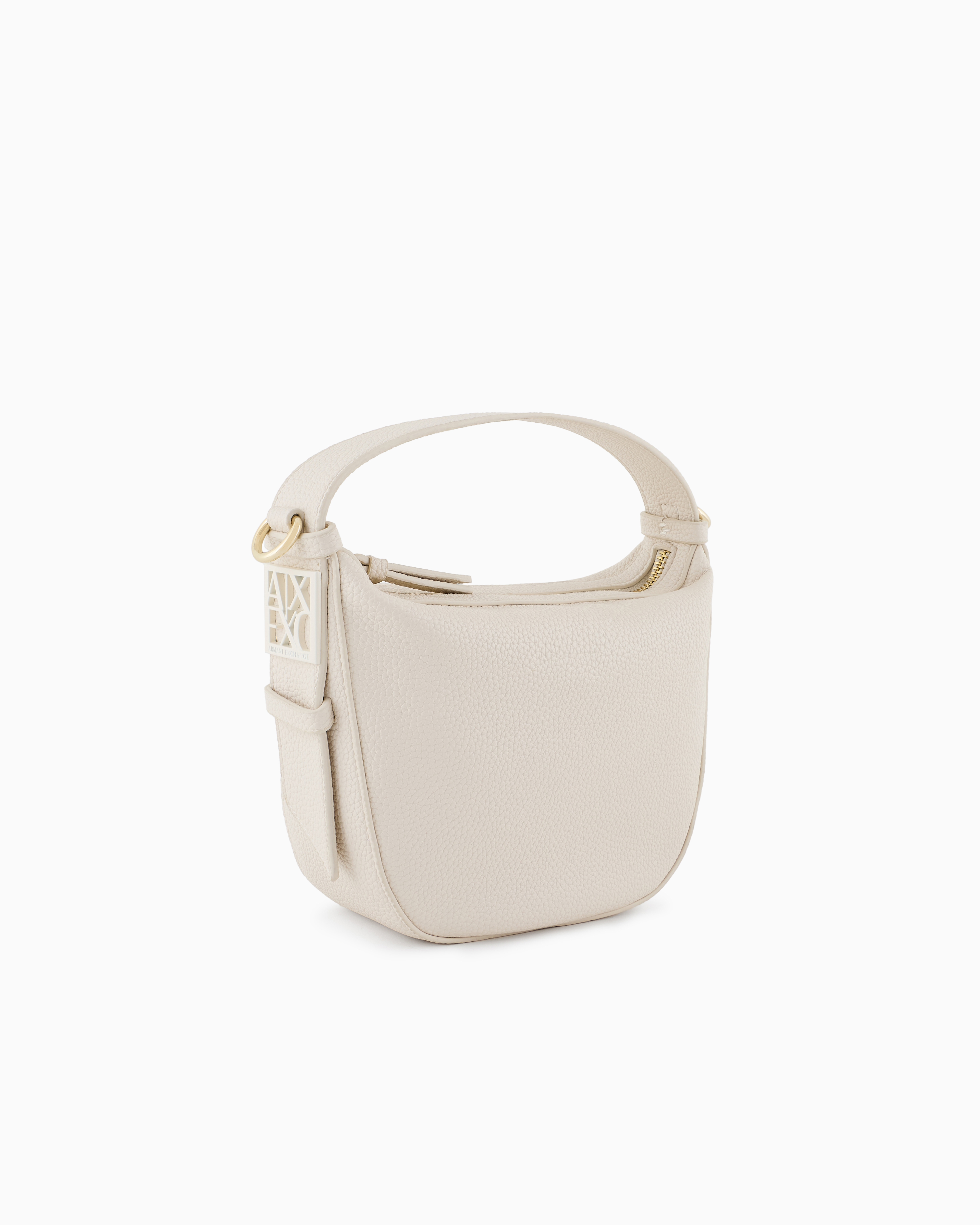Armani Exchange - ASV Logo Handbag, Woman, White, Size: TU