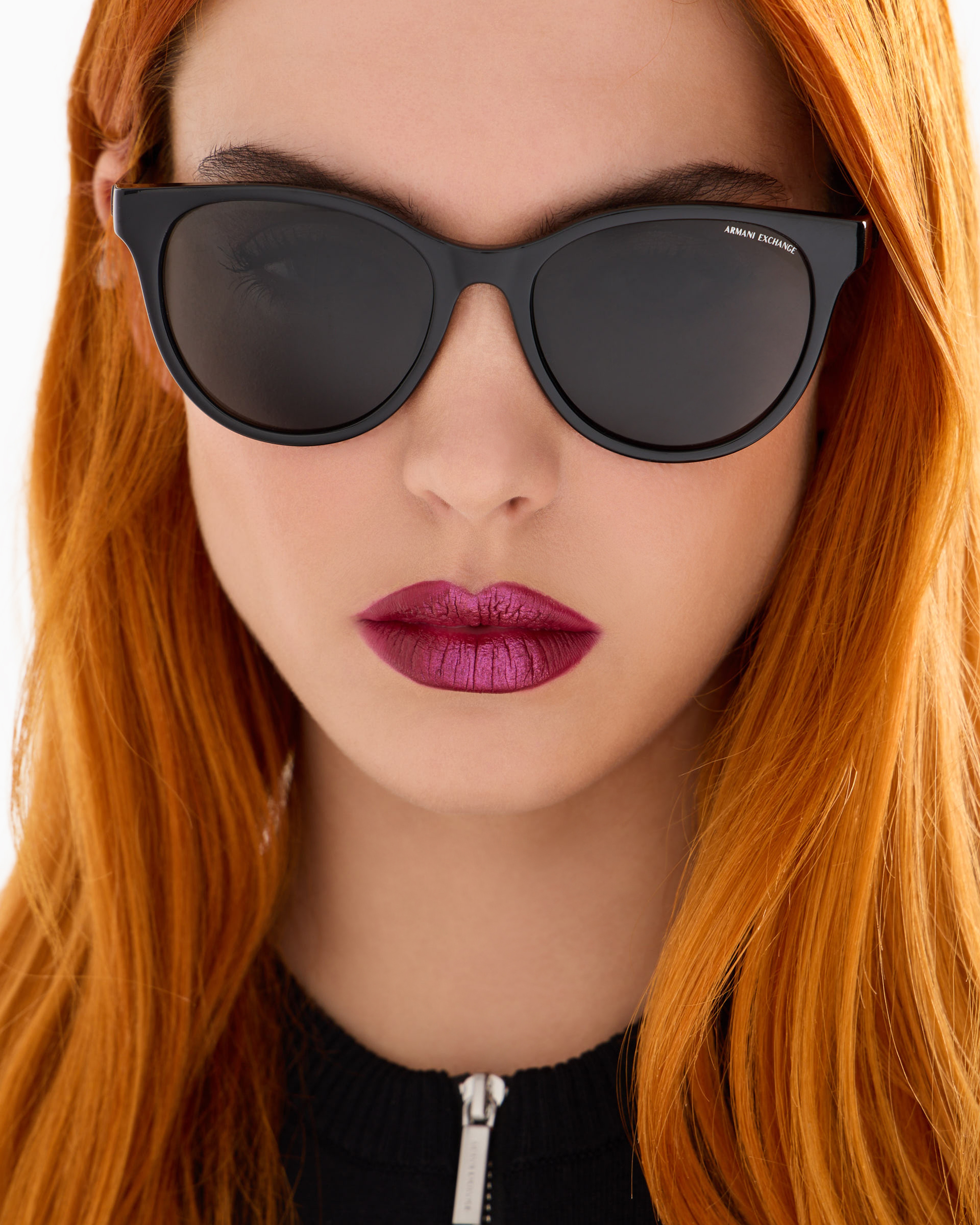 Armani Exchange - Sunglasses, Woman, Black, Size: 54L