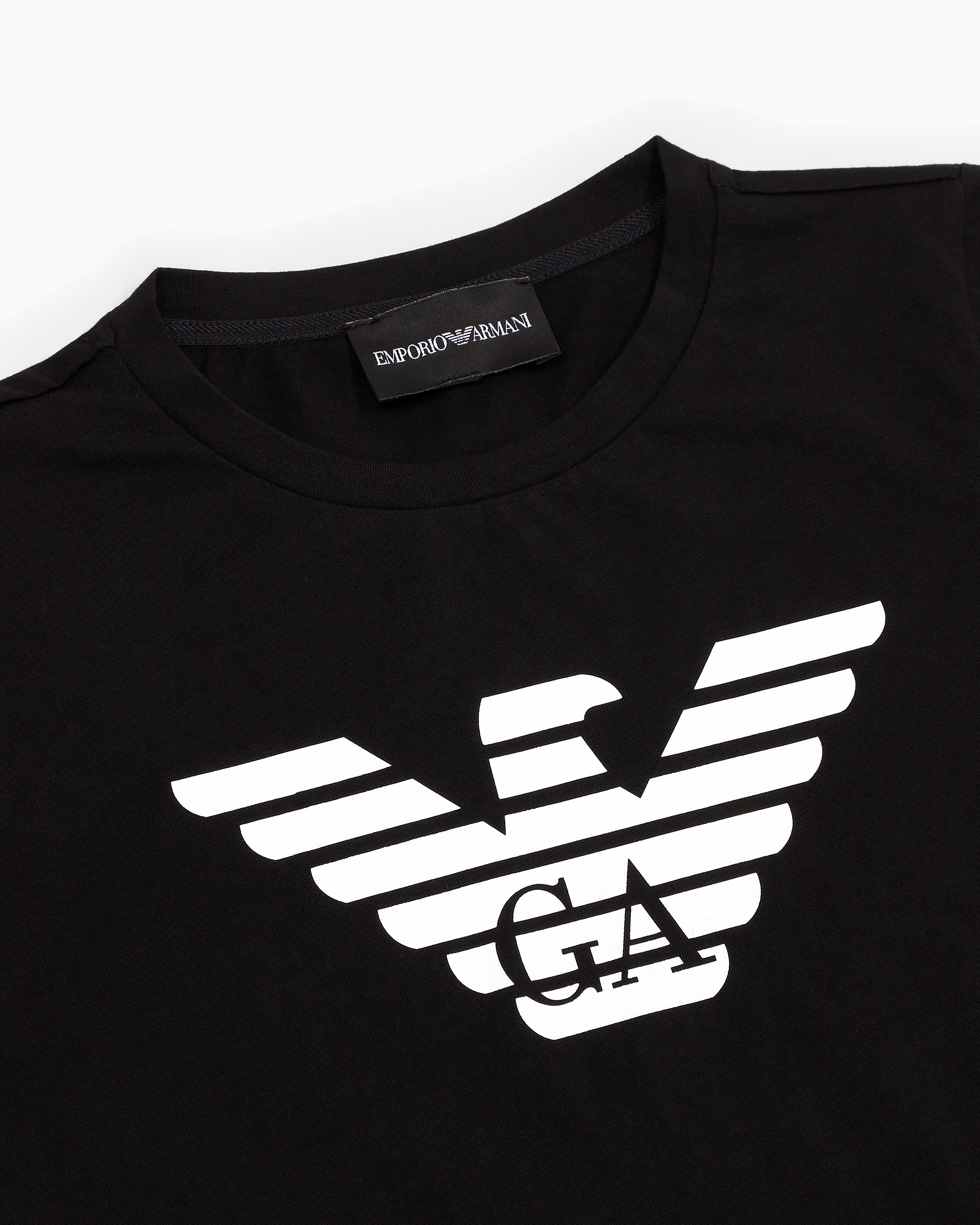Tシャツ ピマジャージー ロゴ | Emporio Armani