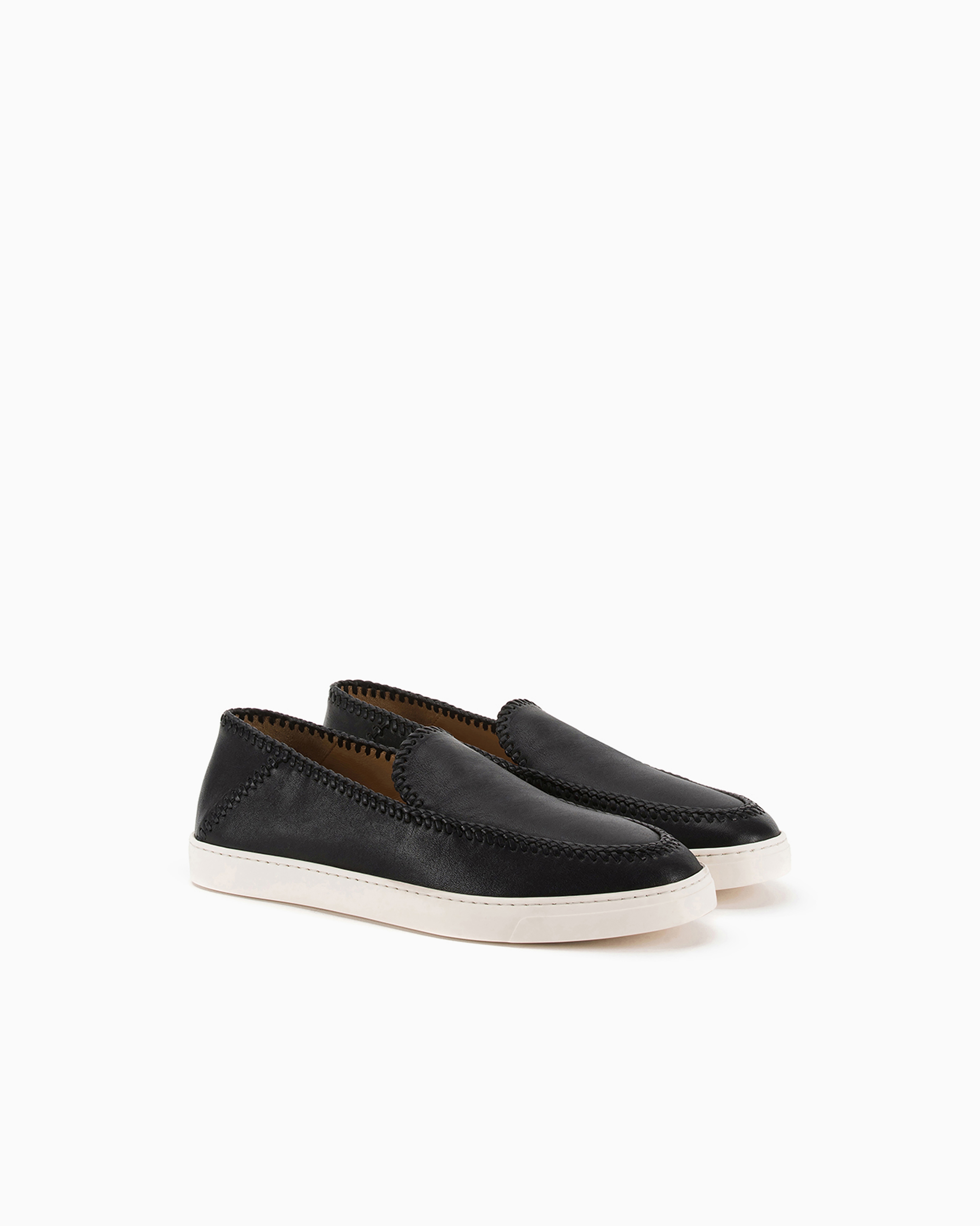 Galleria 3 nappa-leather slip-ons | Giorgio Armani