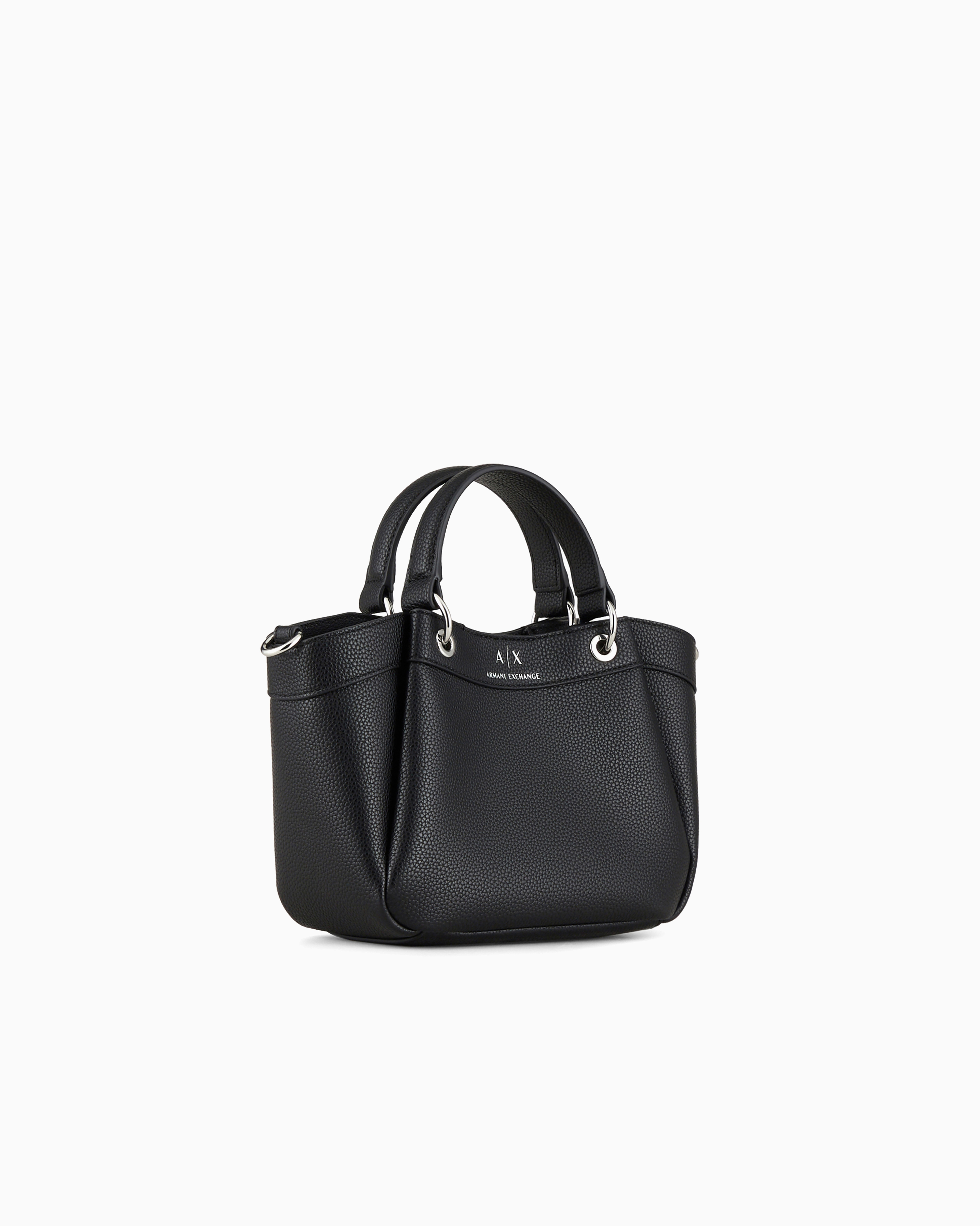 Armani Exchange - Small handbag with degradè shoulder strap, Woman, Black, Size: TU
