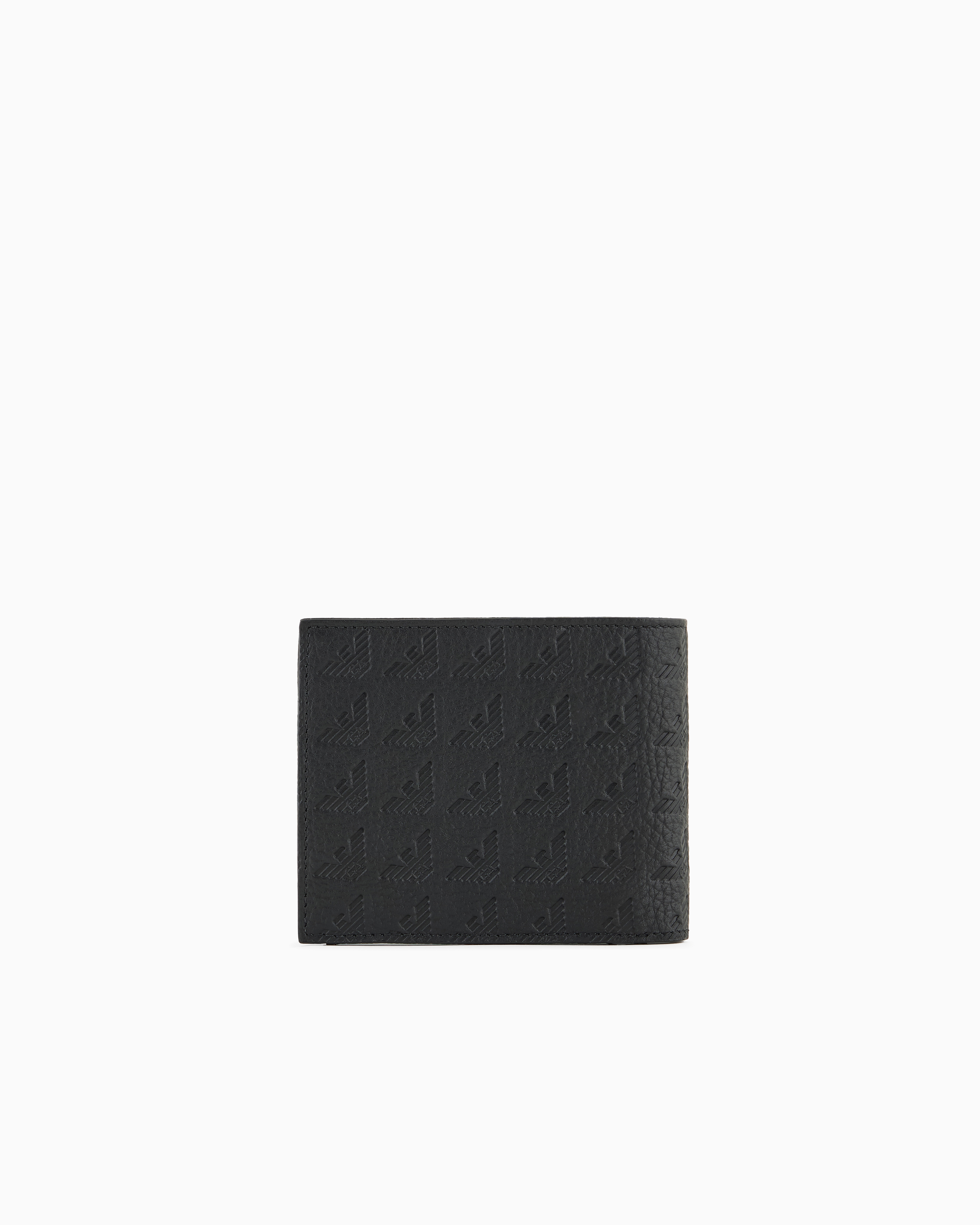■EMPORIO ARMANI■エンボスロゴ コンパクトウォレット 財布】エンポリオアルマーニ コンパクトウォレット ラウンド