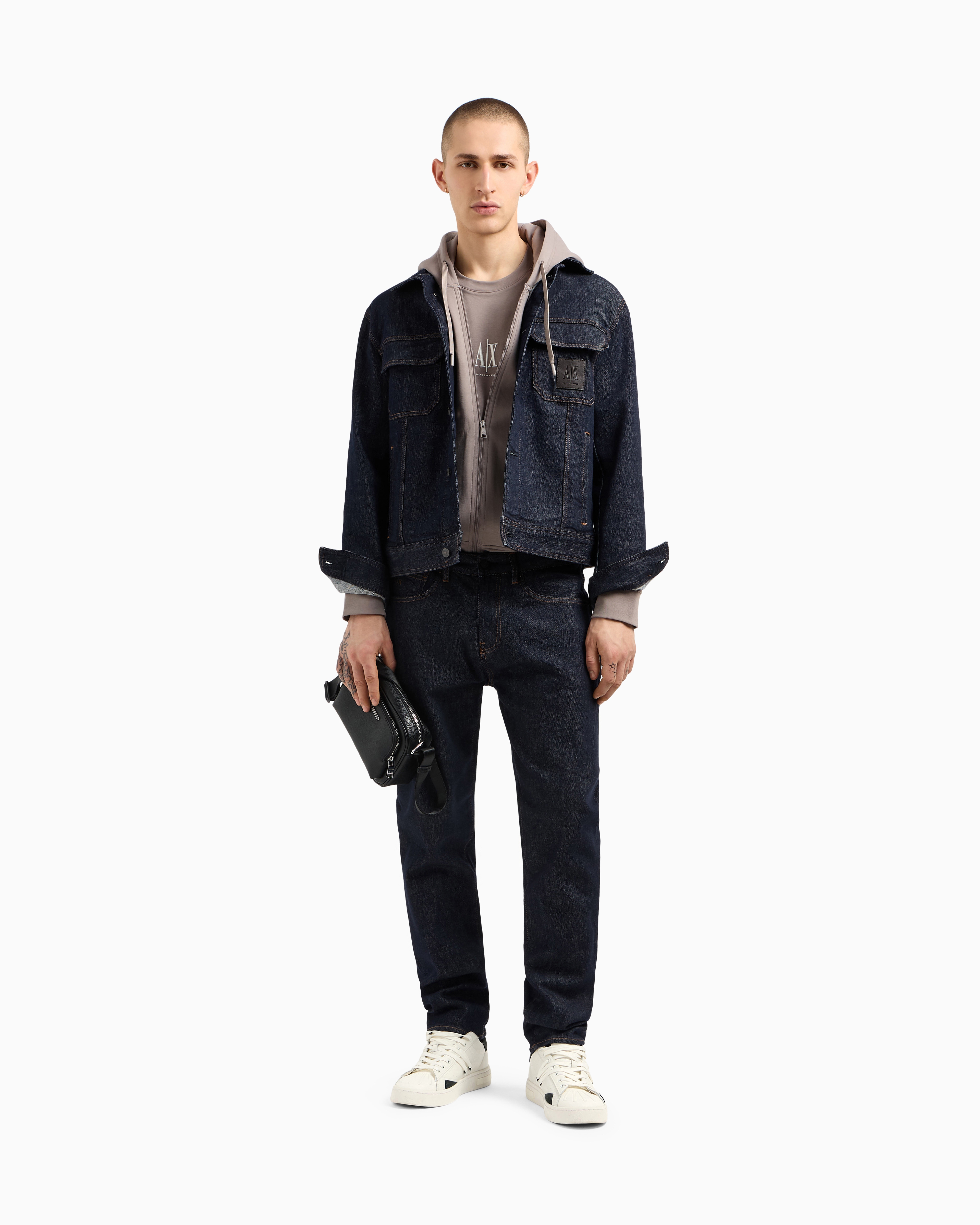 ICON ジップアップフーデッドスウェットシャツ | Armani Exchange