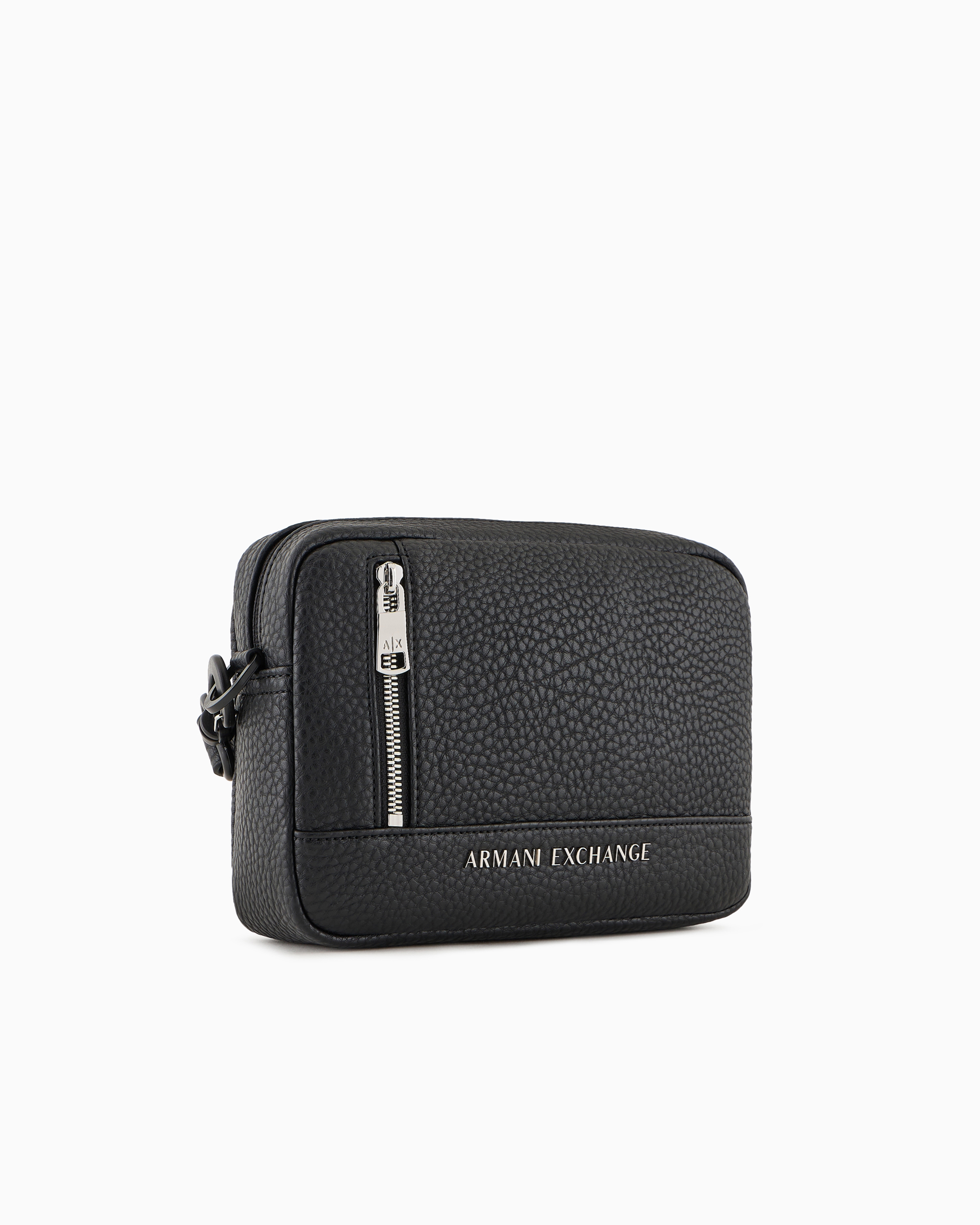 Armani Exchange -  Camera case bag with metal logo, Man, Black, Size: TU