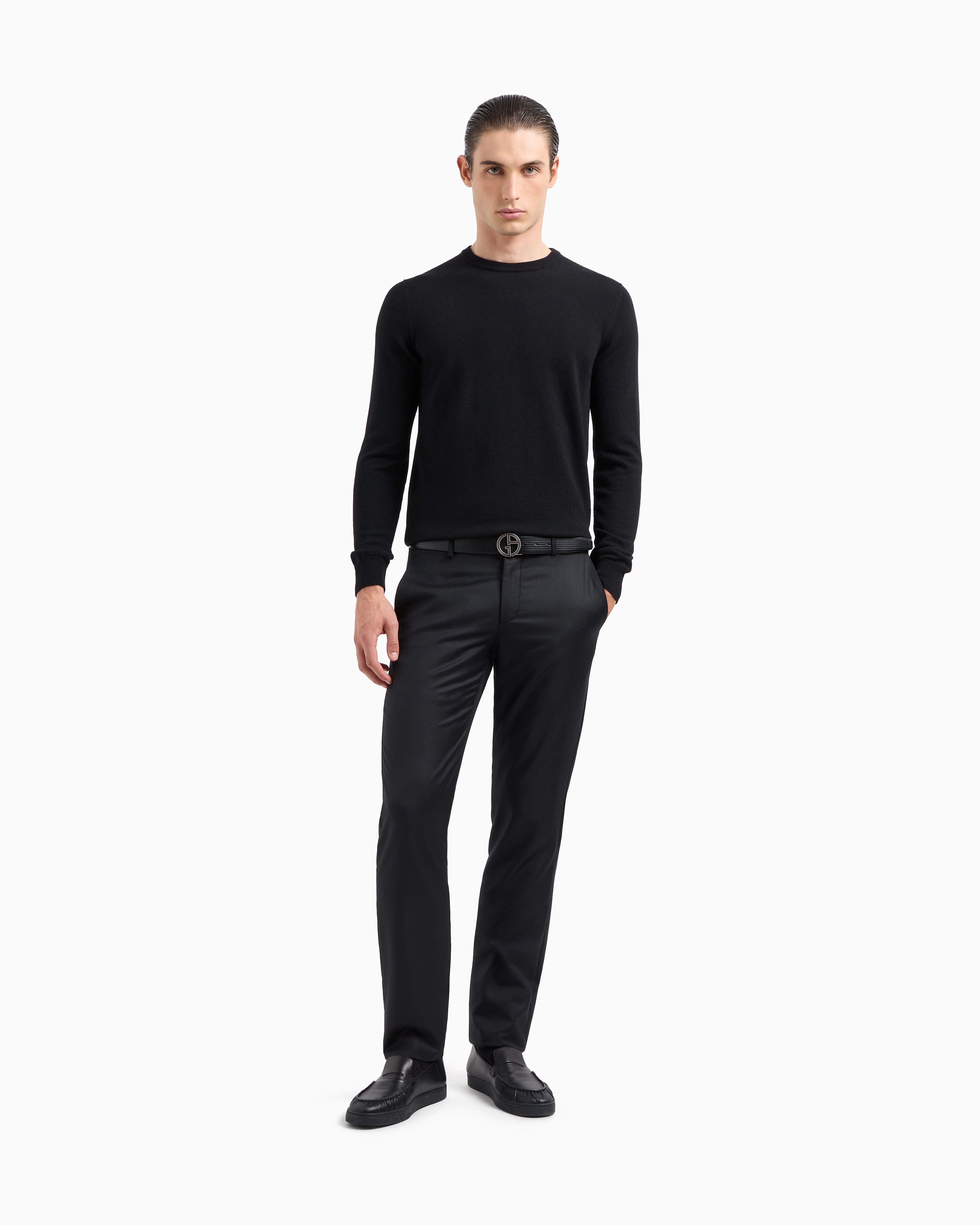 クルーネックセーター カシミア | Giorgio Armani