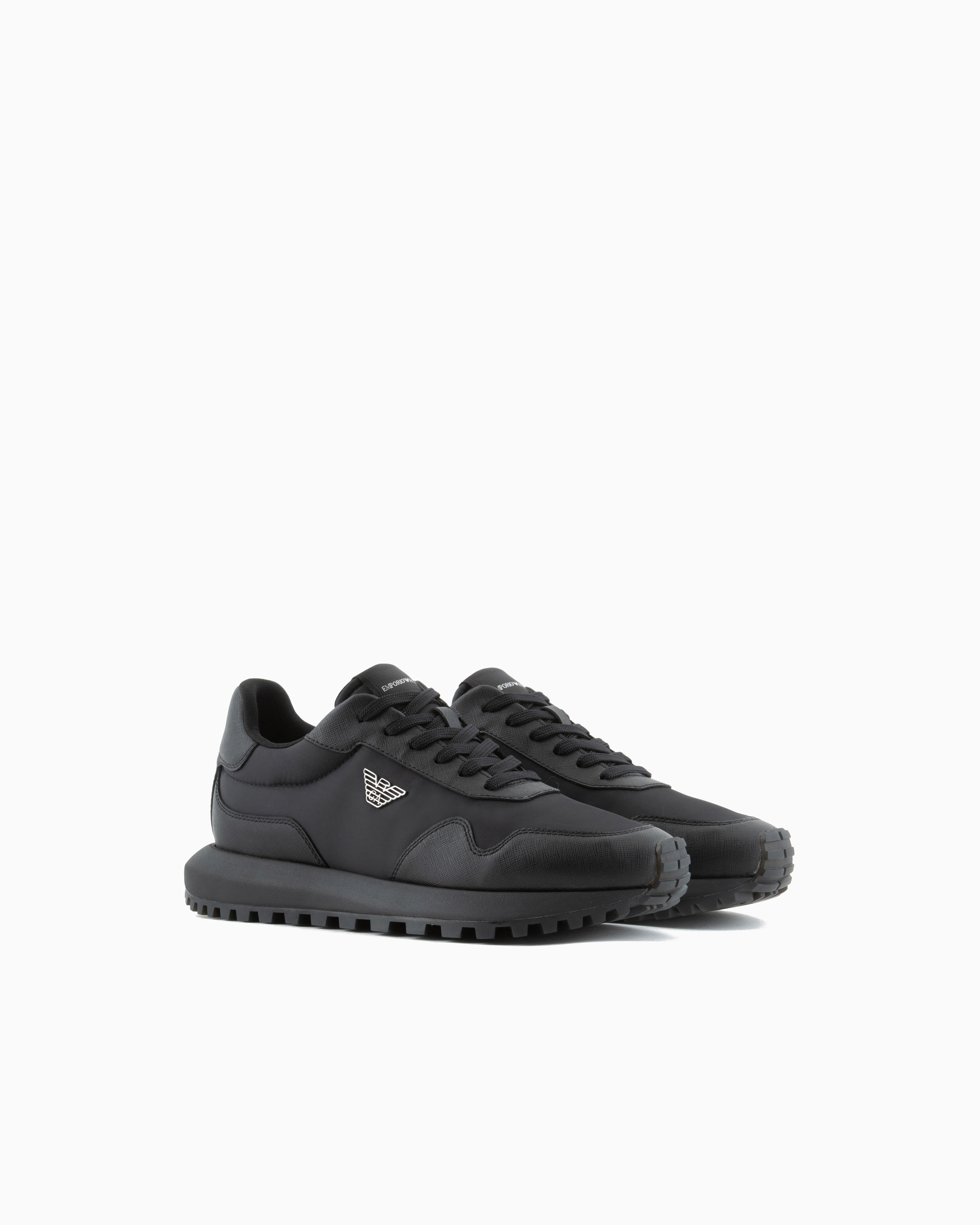 ASV recycled nylon sneakers with regenerated Saffiano
