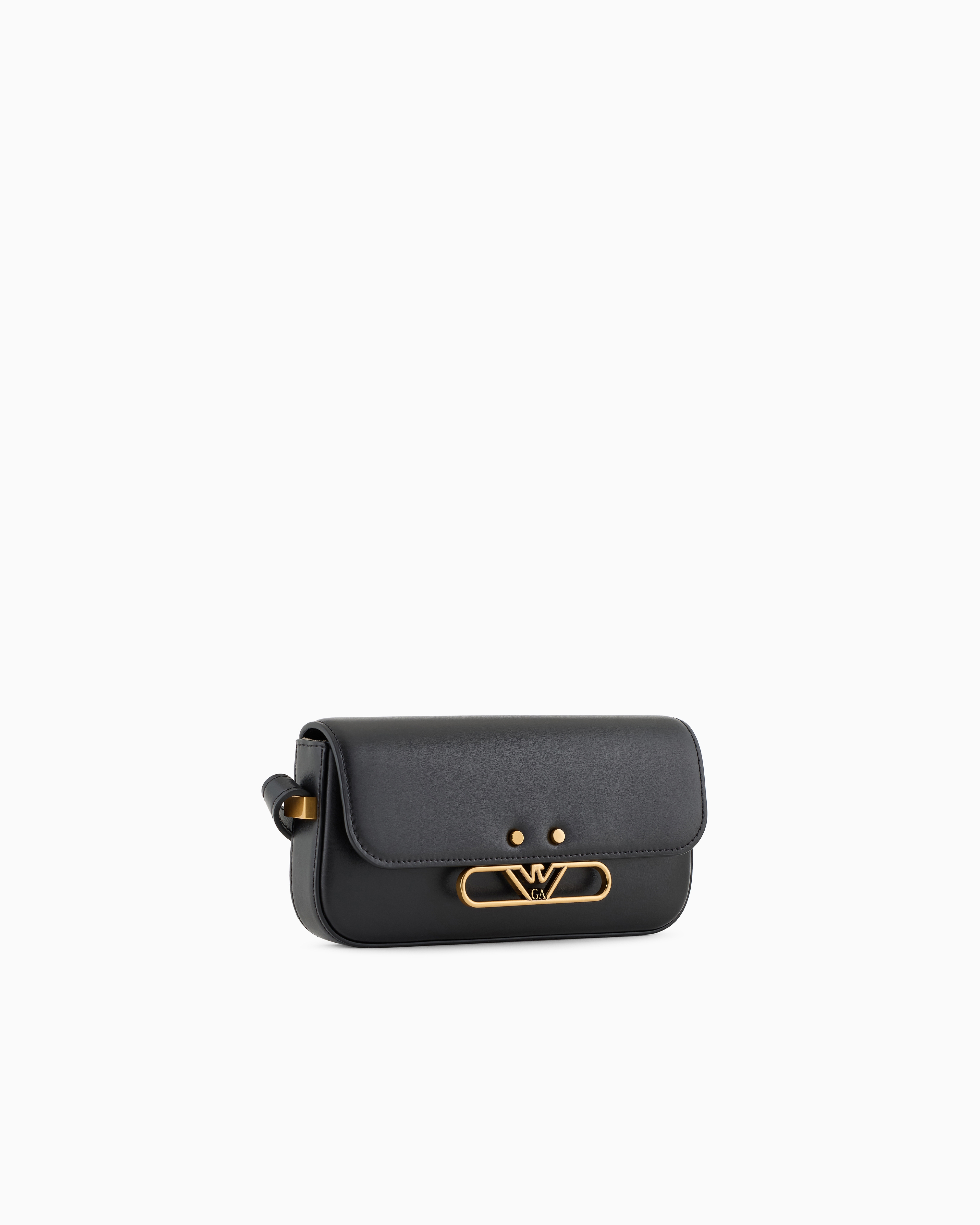 【極美品】EMPORIO ARMANI サコッシュ ショルダーバッグ　イーグル ミニショルダーバッグ スムースレザー メタルイーグルロゴ