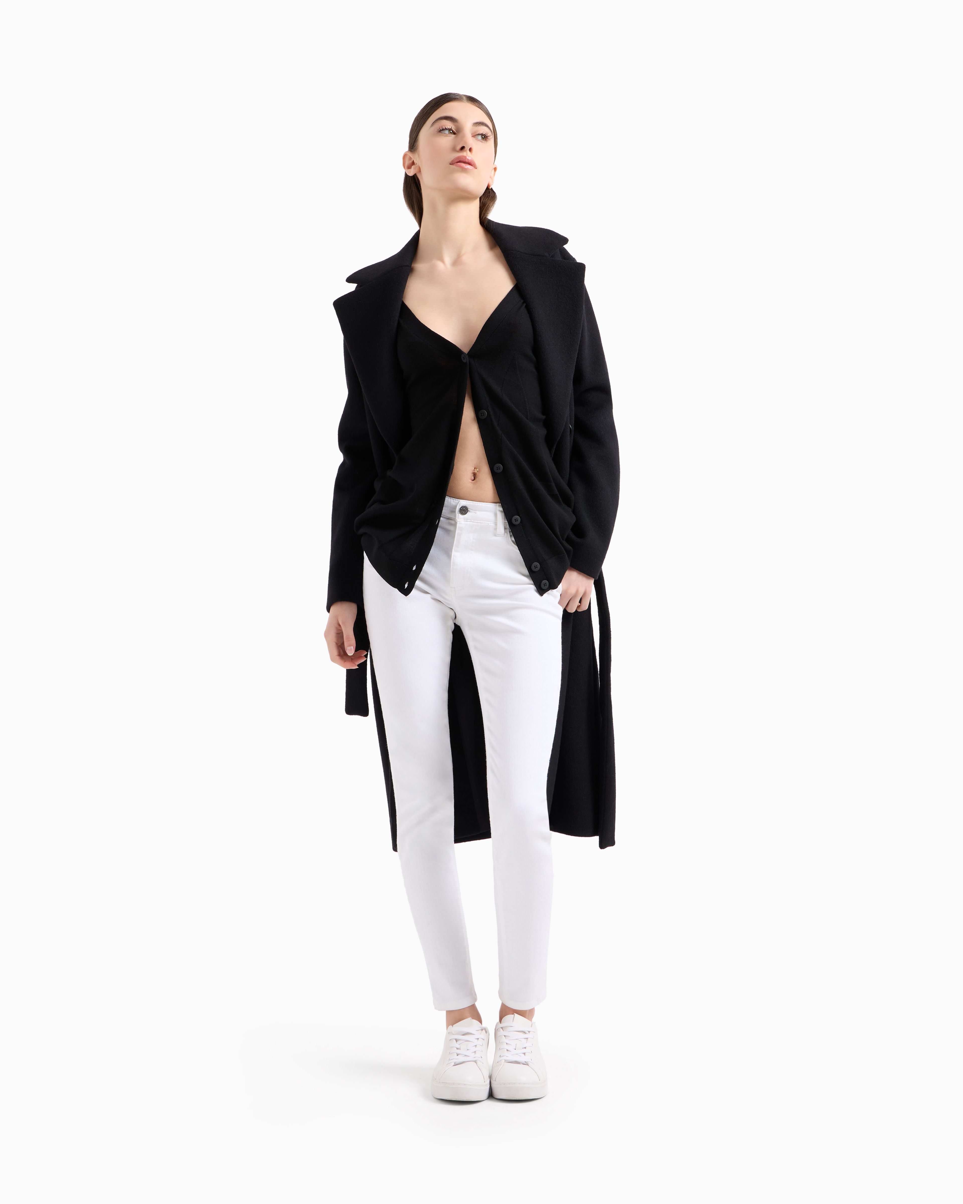 Armani Exchange - Coats, Woman, Black, Size: