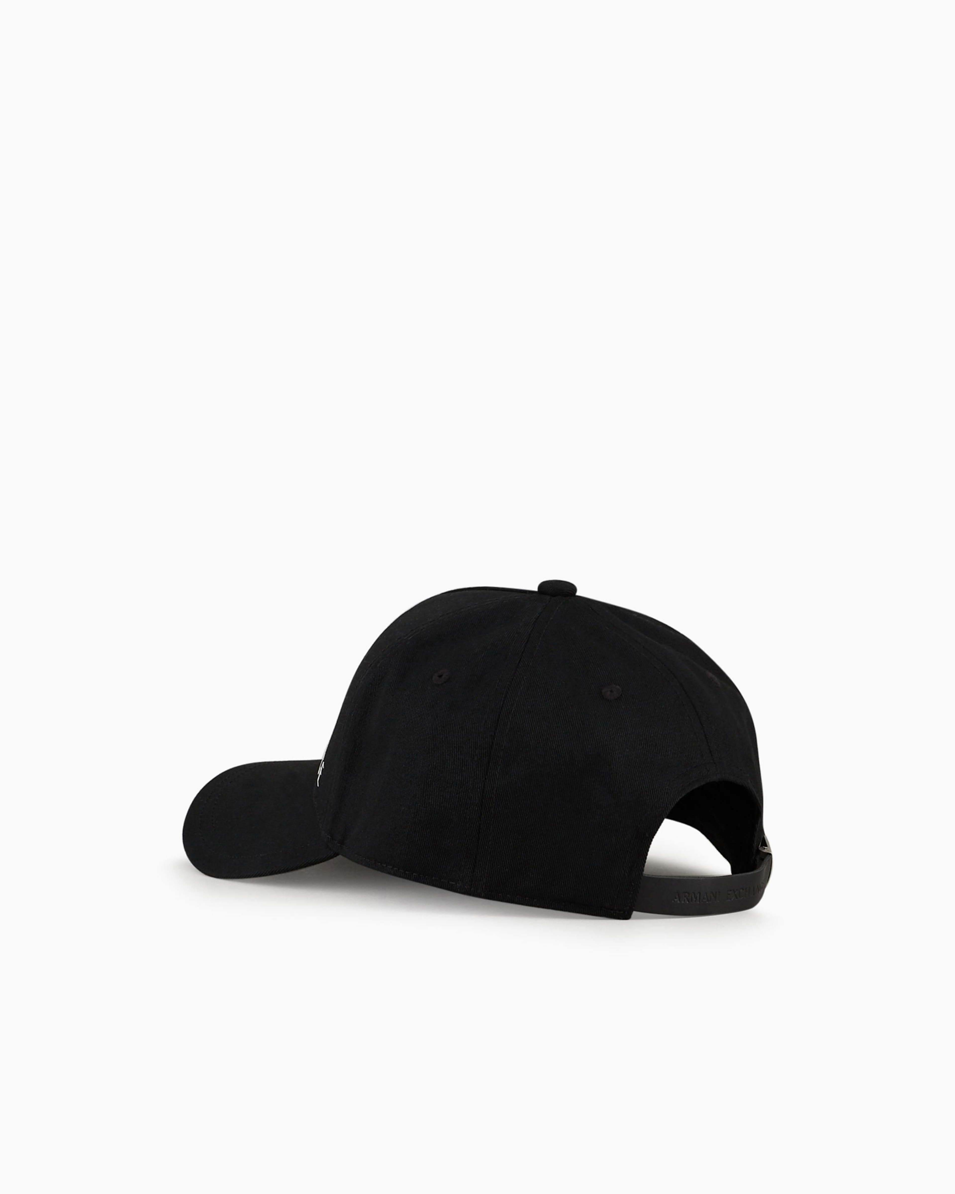 Armani Exchange - Visor cap with logo, Man, Black, Size: TU